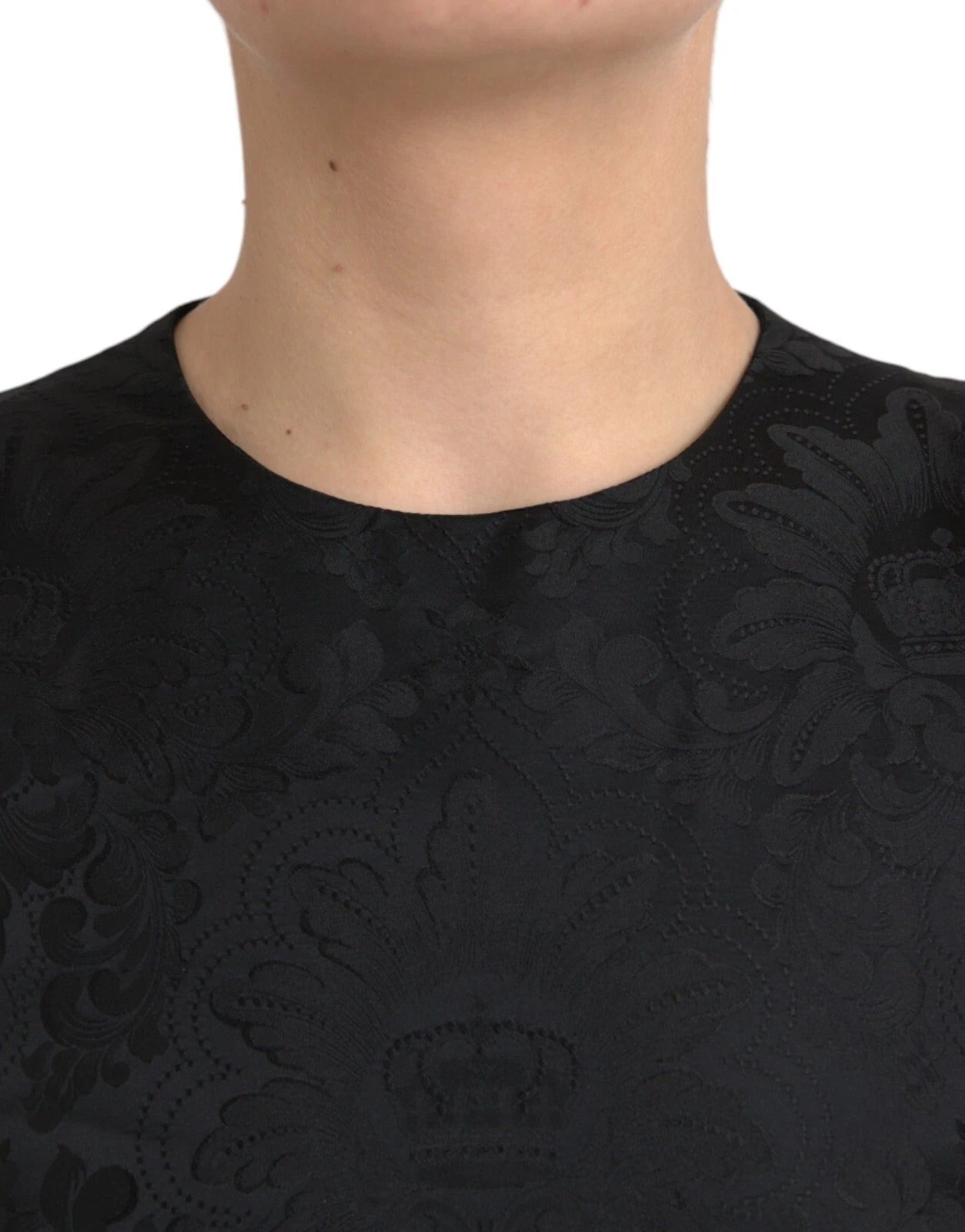 Dolce & Gabbana Black sleeveless bodycon A-line mini dress-6