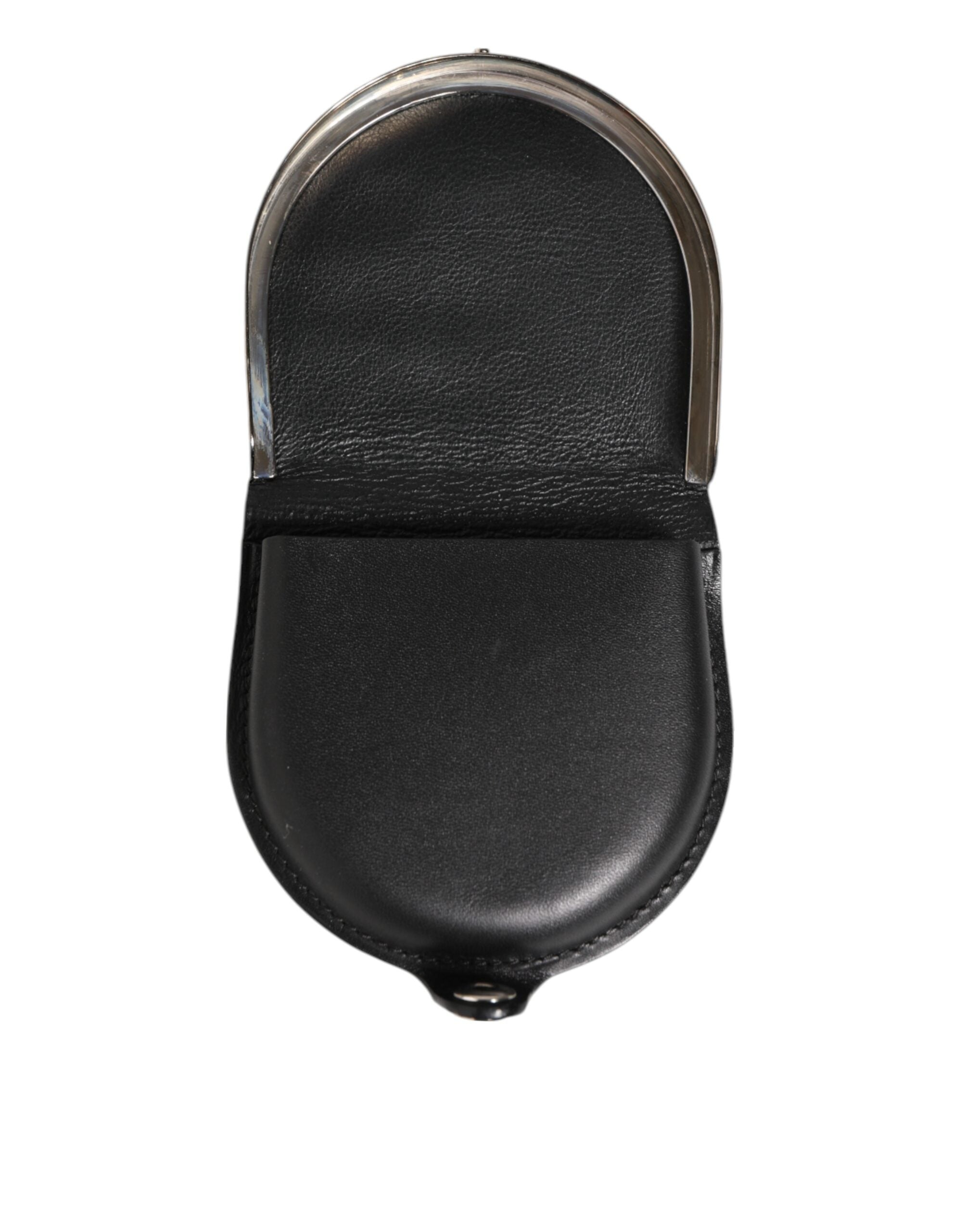 Dolce & Gabbana Black Polished Crocodile Leather Wallet with Men's Coins-6