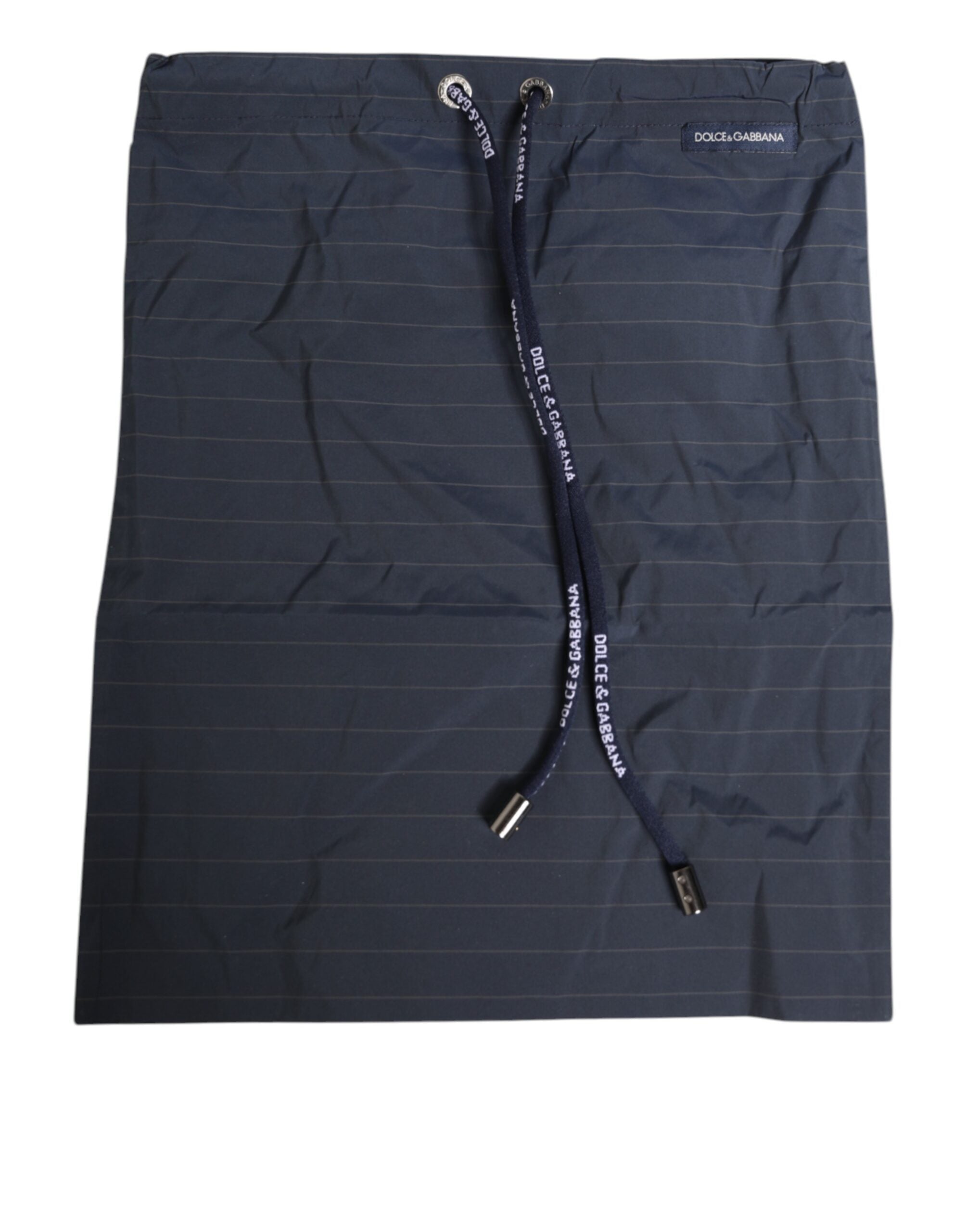 Dolce & Gabbana Navy Blue Polyester Pinstripe Men's Shorts Swimwear-6