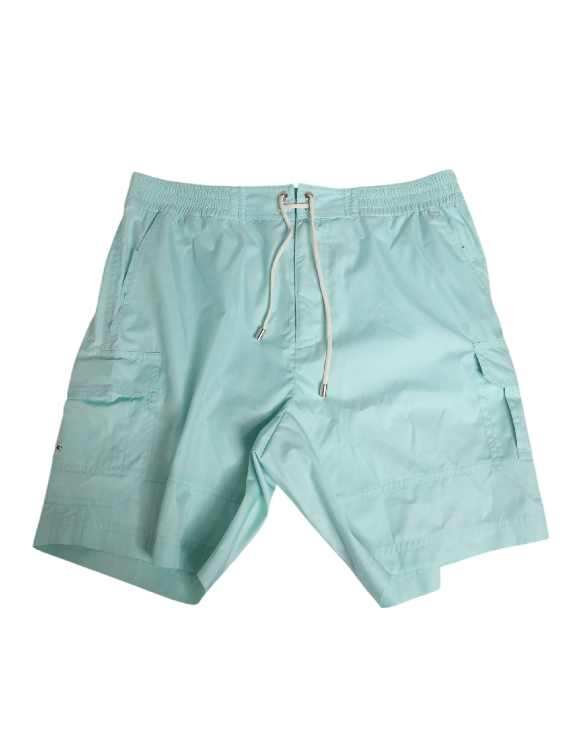 Dolce & Gabbana Aqua Blue Polyester Beachwear Herren Shorts Bademode-2