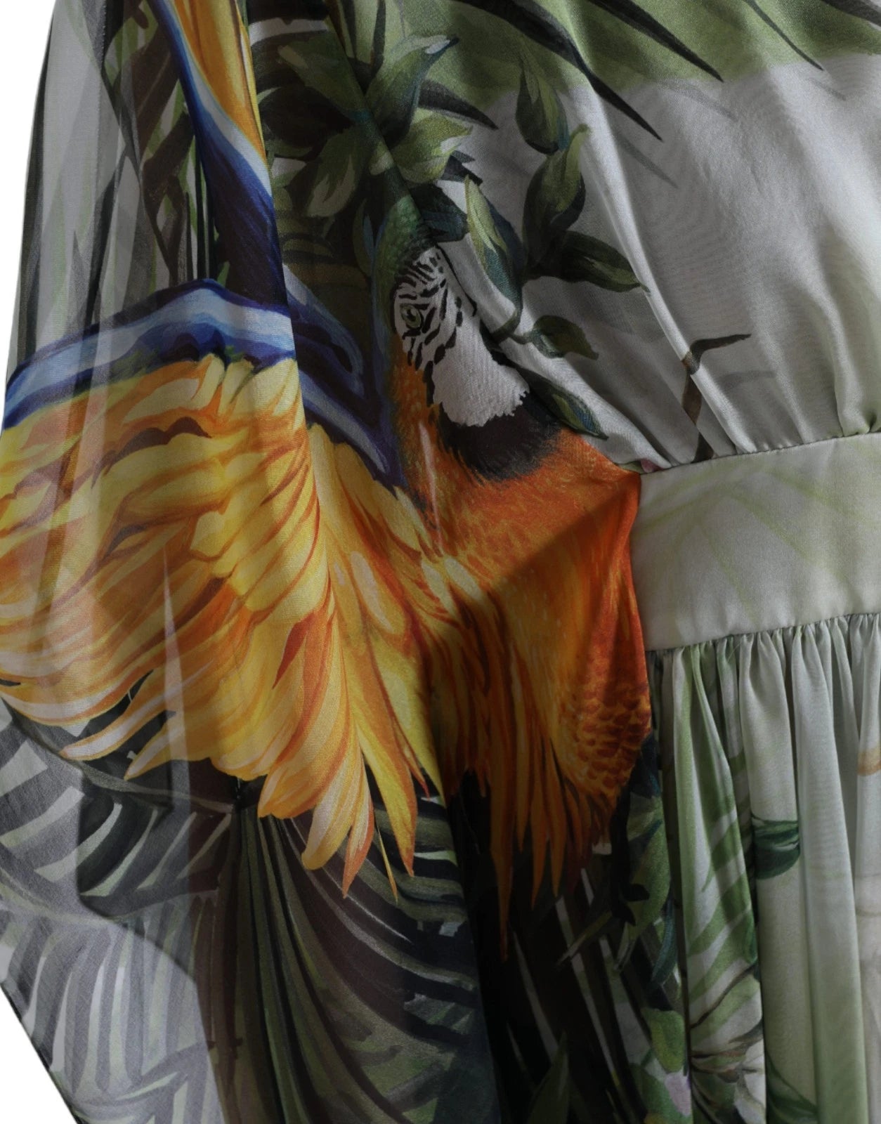 Dolce & Gabbana Multicolor Silk Jungle Print Women's Maxi Dress-6