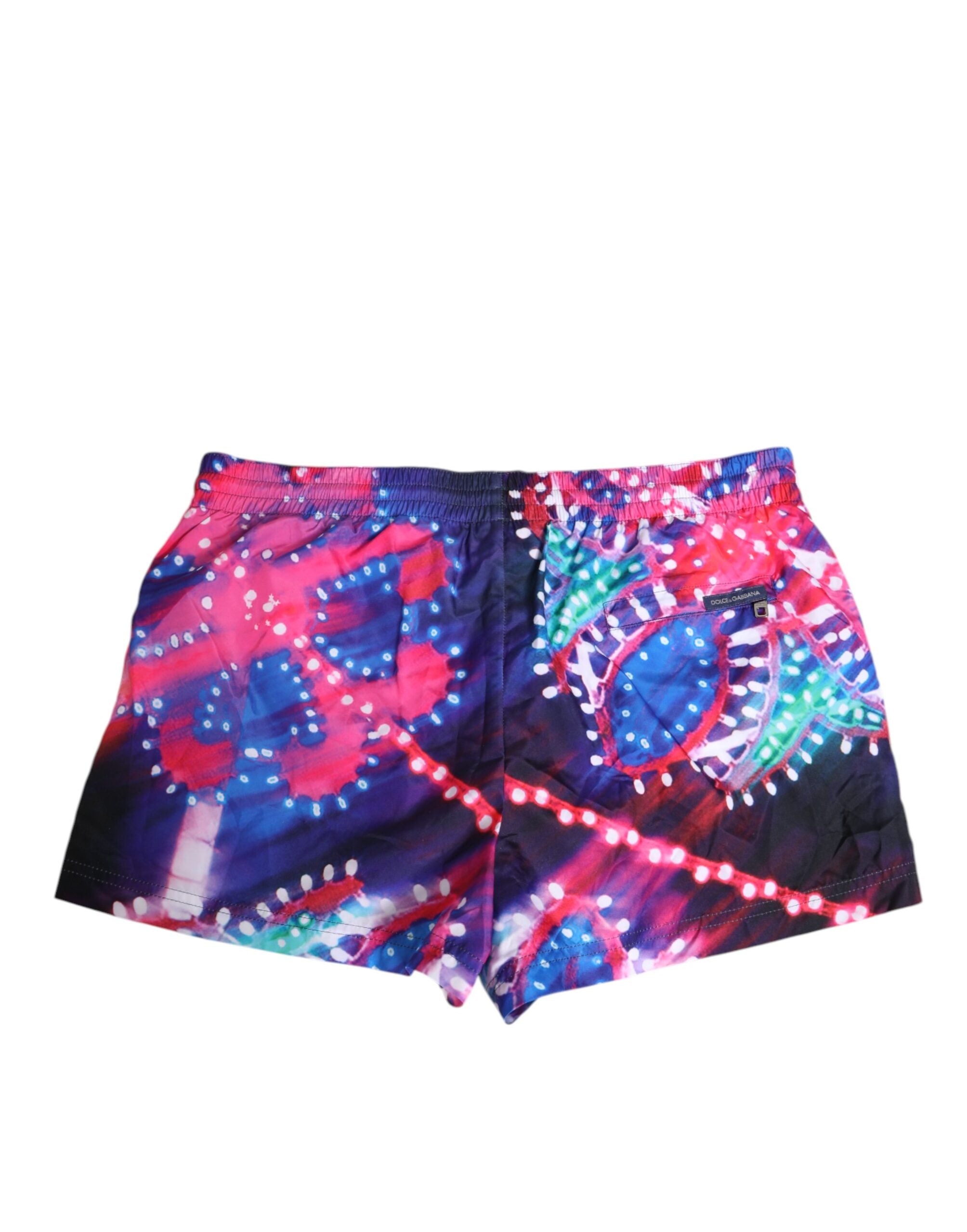 Dolce & Gabbana Multicolor Neon Print Polyester Shorts Swimwear-4