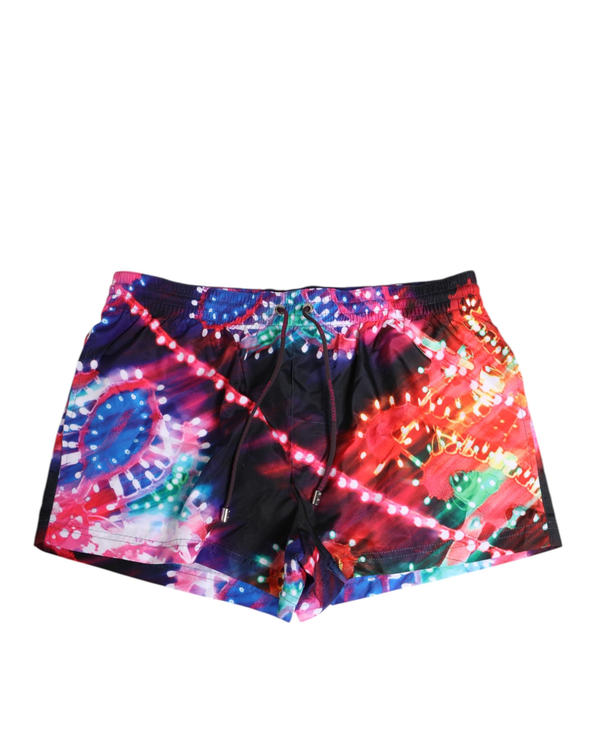 Dolce & Gabbana Multicolor Neon Print Polyester Shorts Swimwear-2