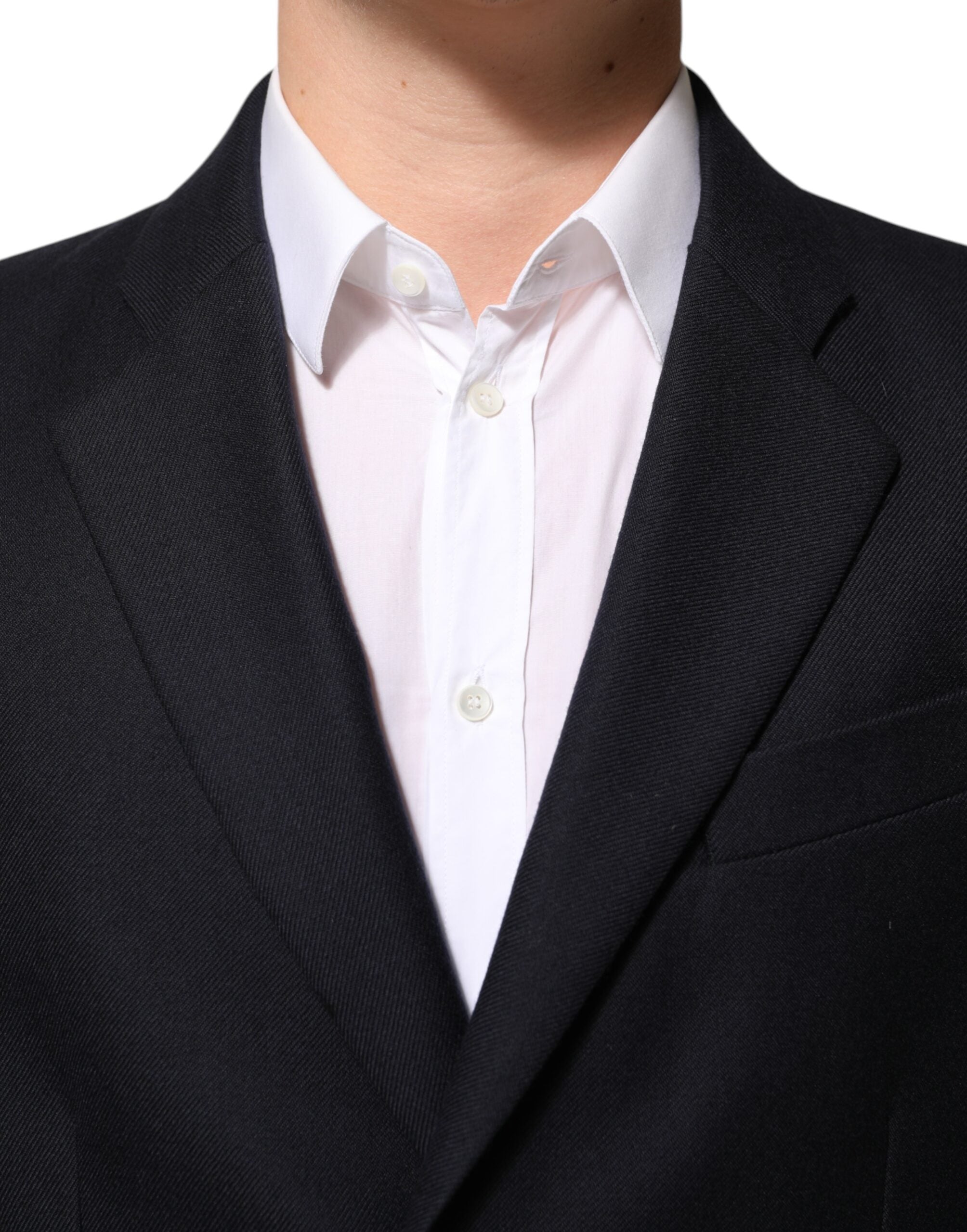 Chaqueta y blazer de lana azul oscuro para hombre de Dolce & Gabbana-5