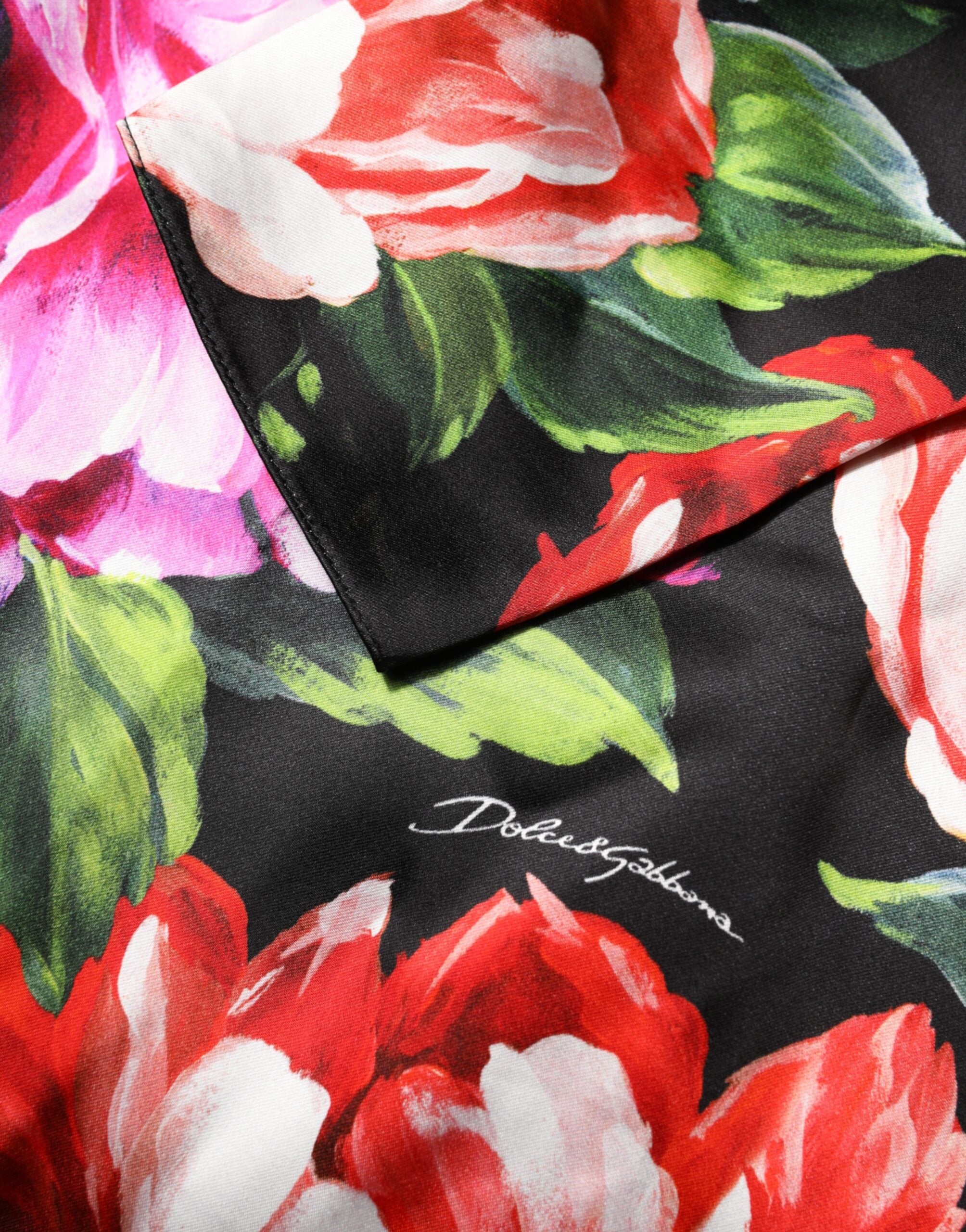 Dolce & Gabbana Schwarzes geblümtes Fiori Pittorici Mini-Bodycon-Kleid-7