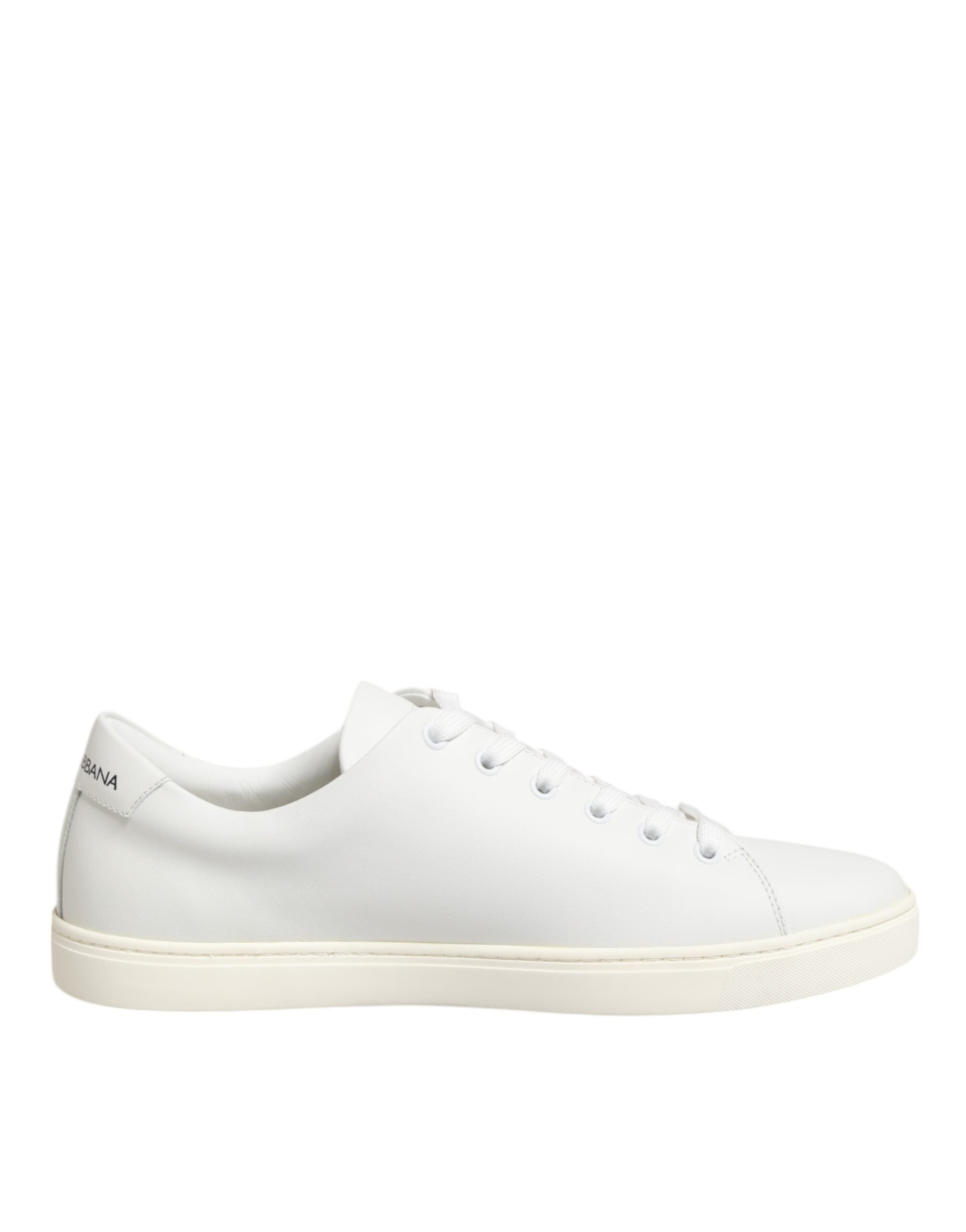 Dolce & Gabbana Weiß Leder Sacre Herz Patch Turnschuhe Schuhe-7