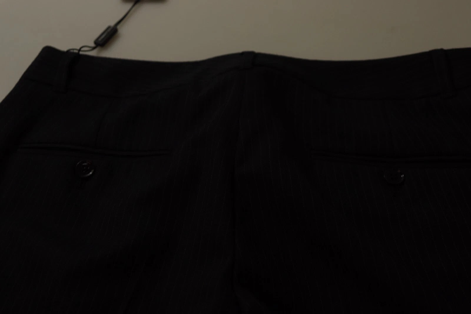 Dolce & Gabbana black striped trousers with a mid-waisted waist-2