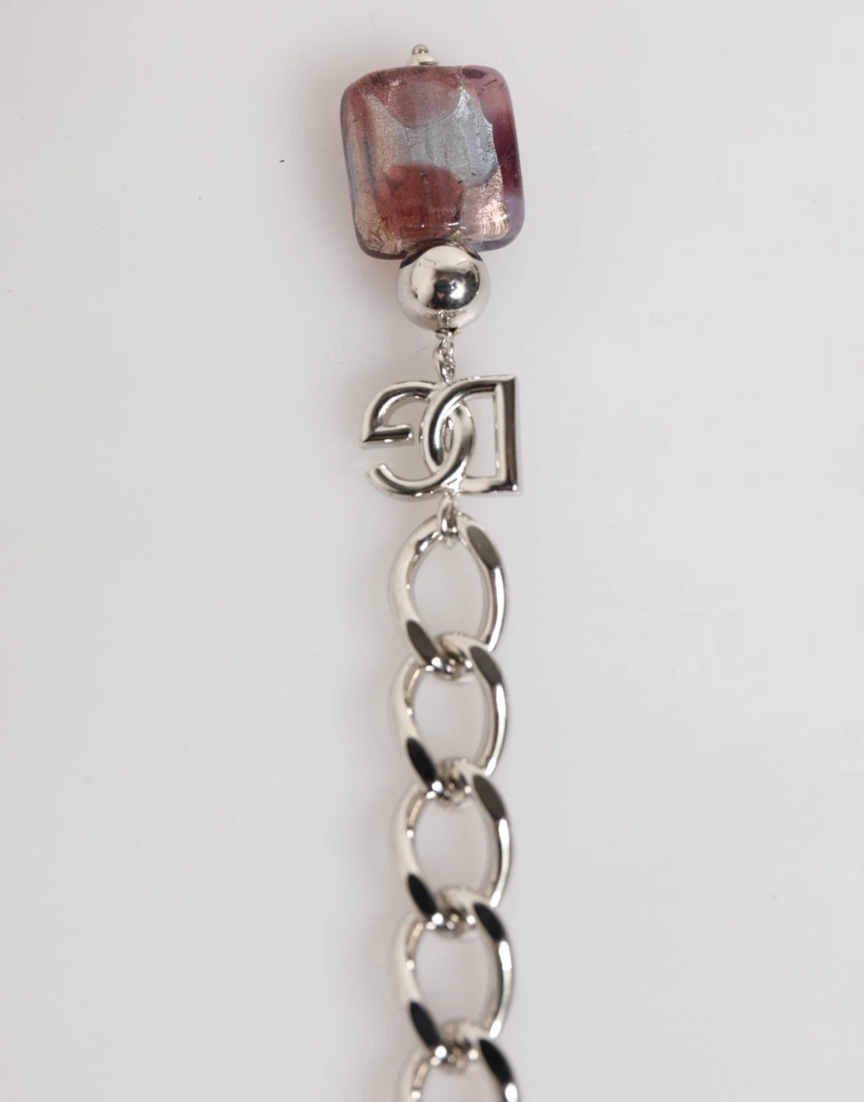 Dolce & Gabbana Multicolor Murano Glass Beads Brass Zamak Necklace-3