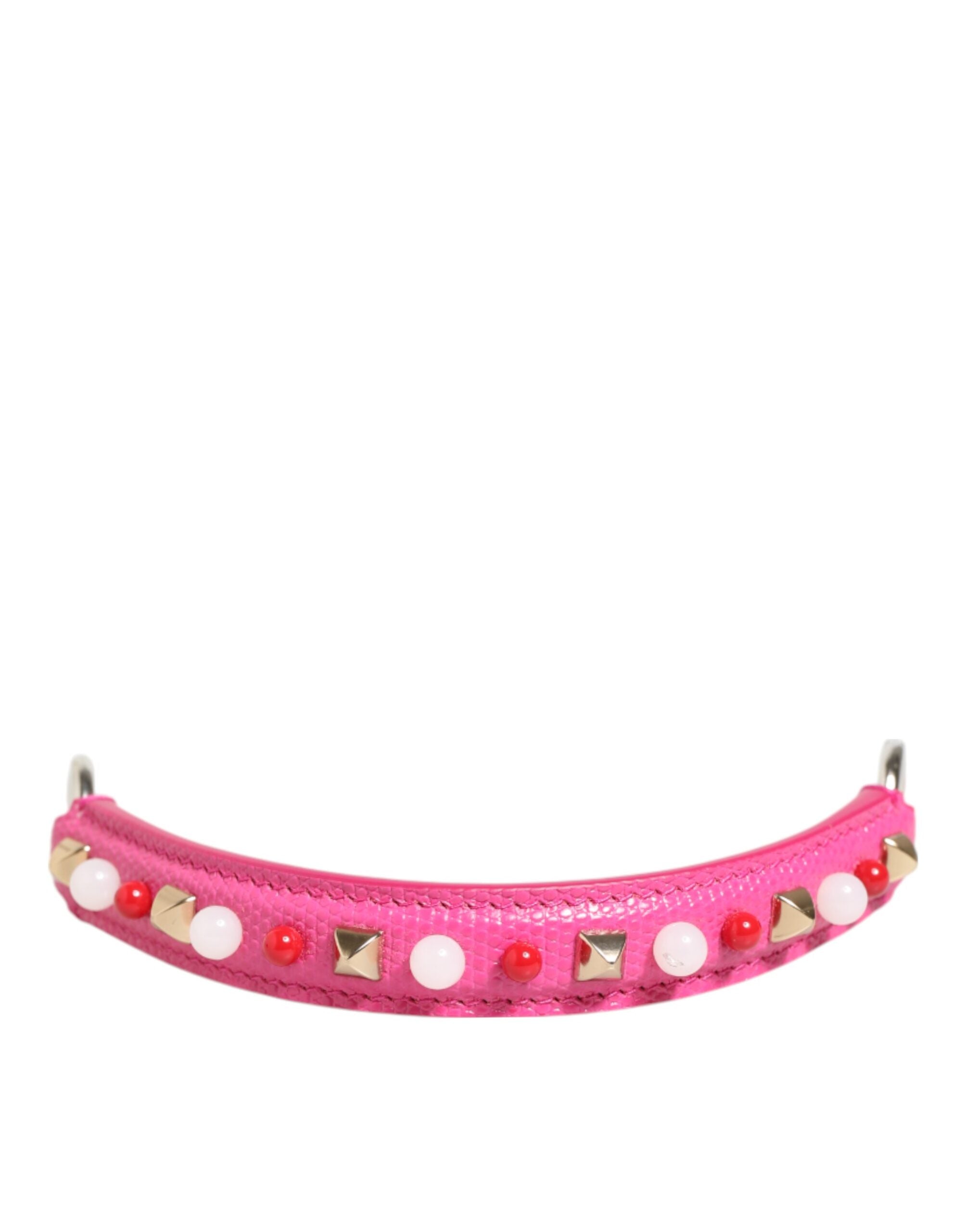 Bolso Dolce & Gabbana de piel con adornos rosas, asas y bandolera para mujer-2