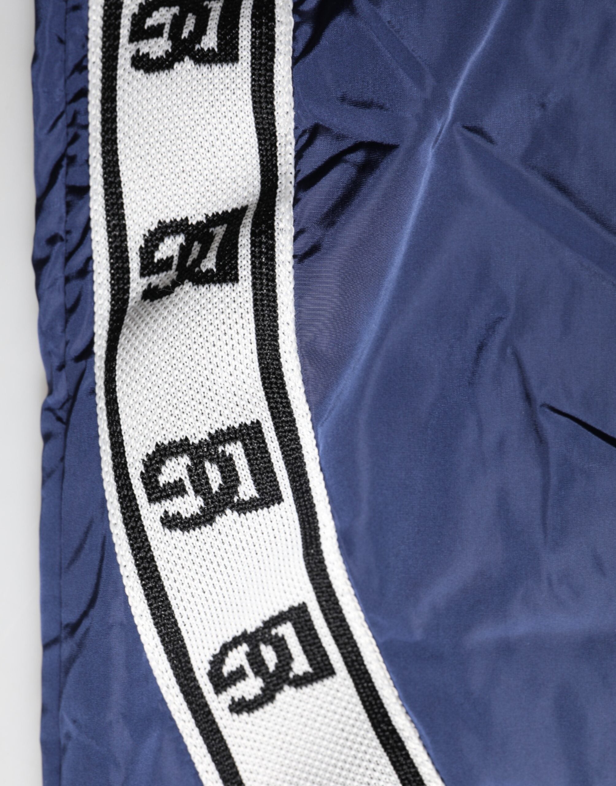 Dolce & Gabbana Blaue Nylon-Jogger-Sweatpants gerade Hose-6