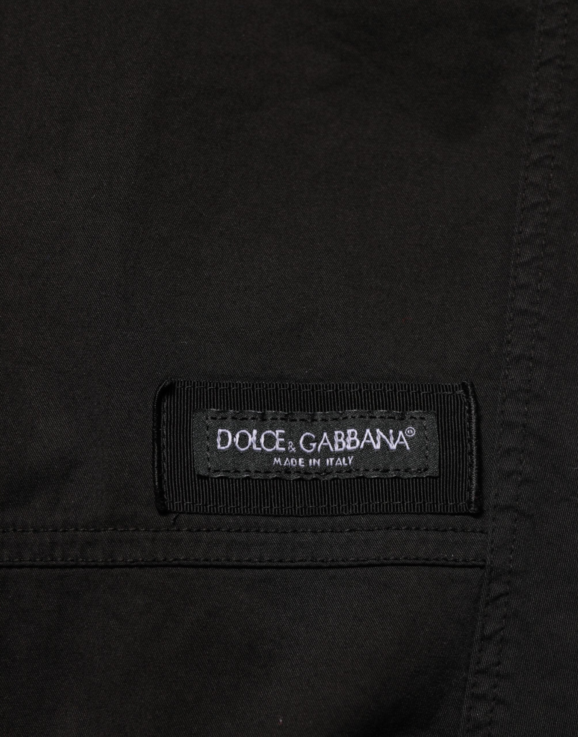 Dolce & Gabbana Black Cotton Cargo Jogger Sweatpants-6