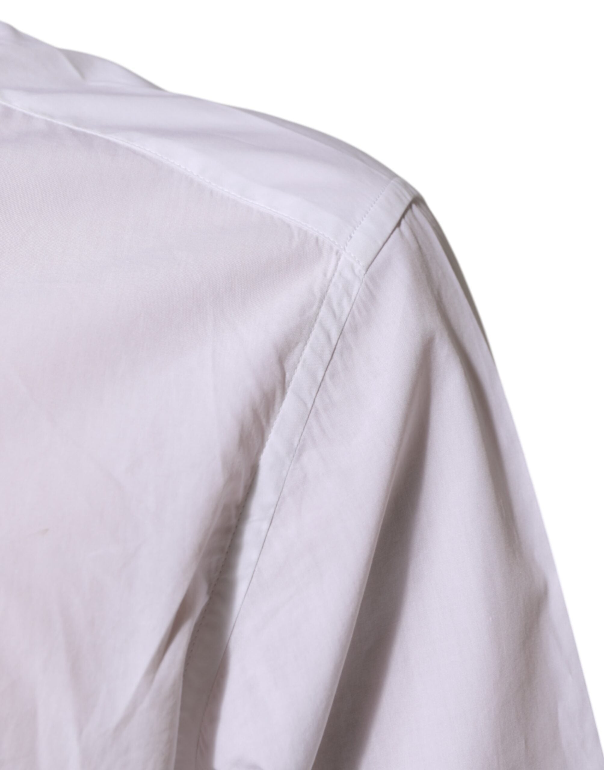 Dolce & Gabbana White Cotton Shirt MARTINI for Men Formal Dress Shirt-6