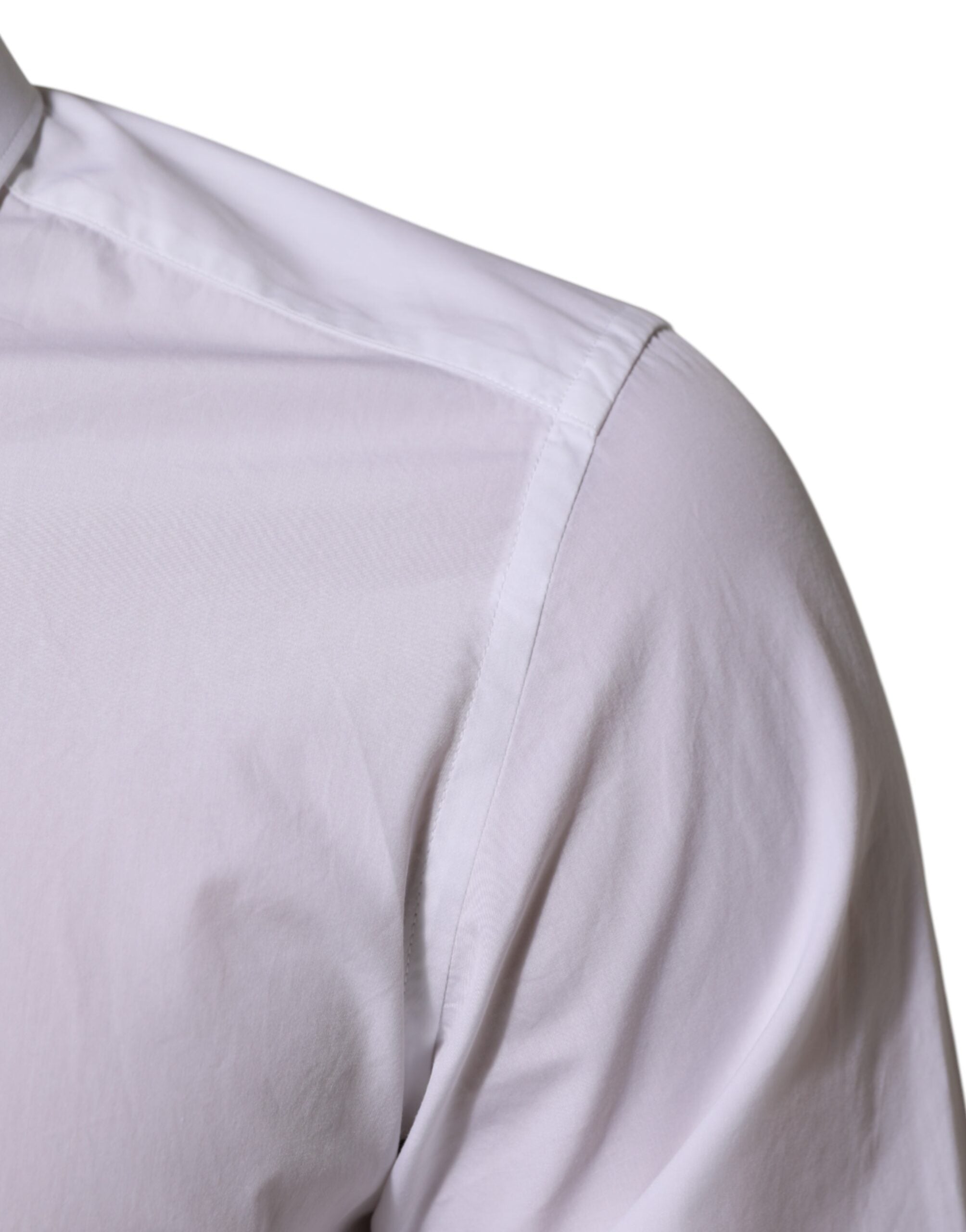 Dolce & Gabbana Weißes Baumwollhemd MARTINI für Männer Formal Dress Shirt-6