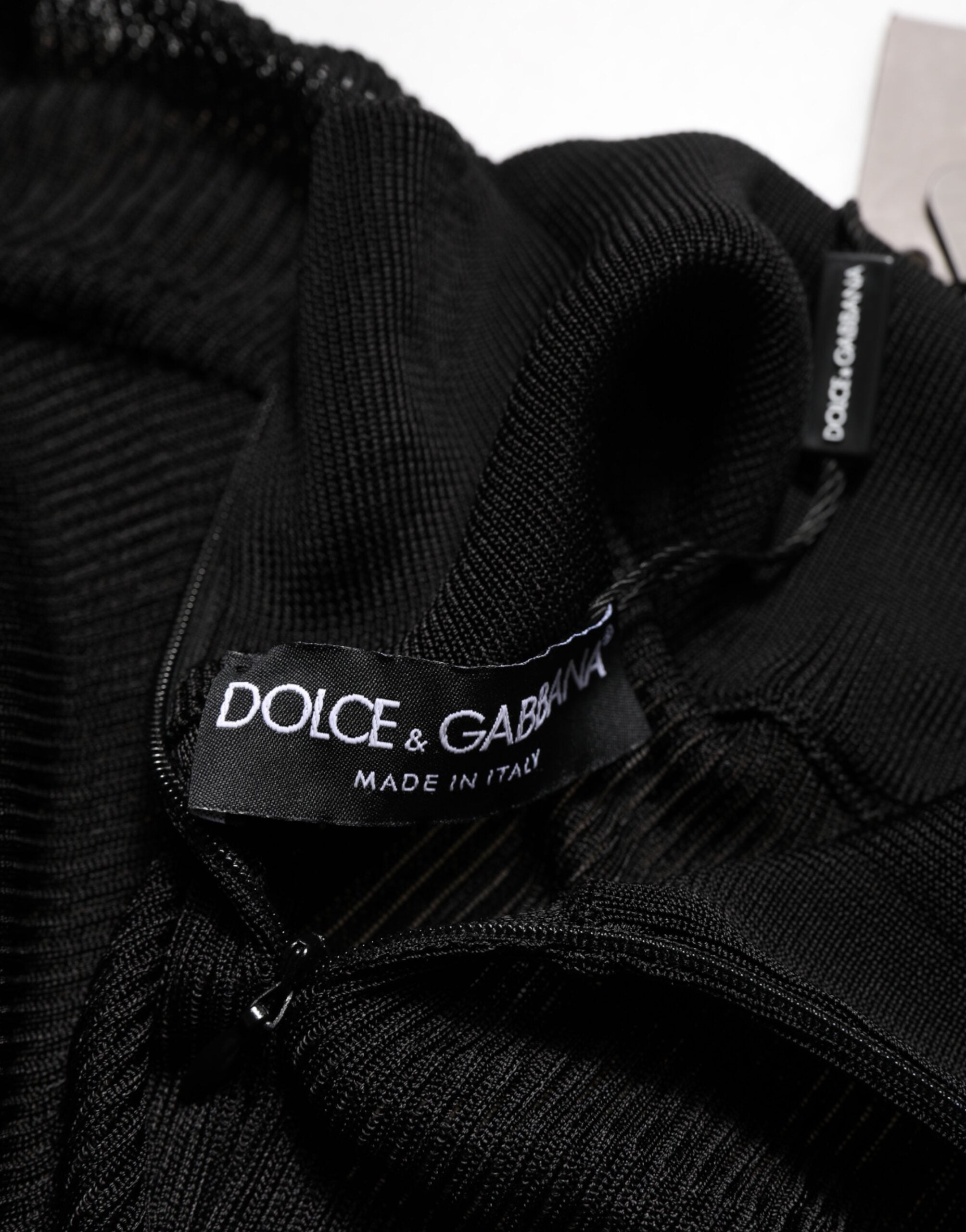 Dolce & Gabbana Black Viscose Turtleneck Sweater-8