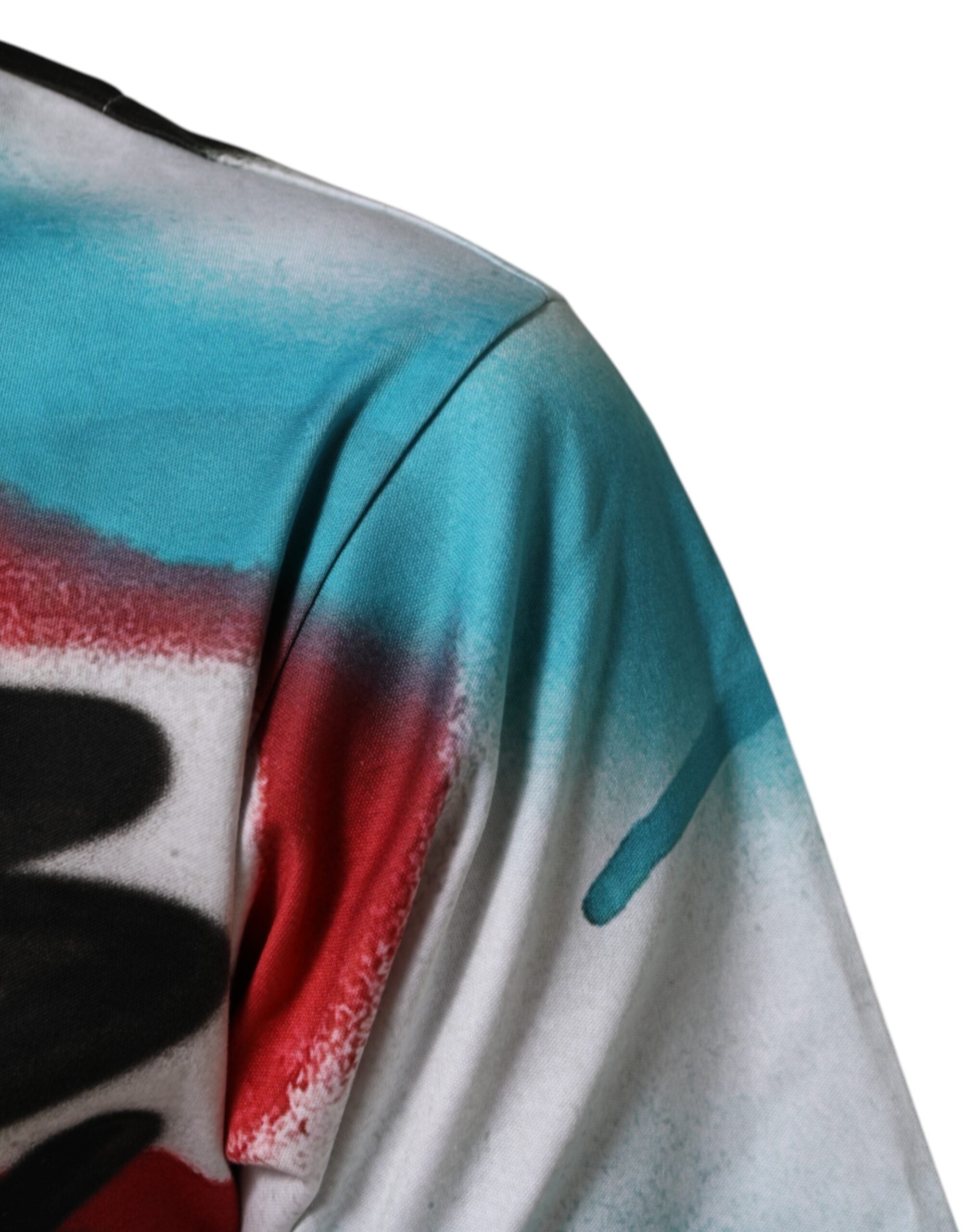 Camiseta blanca con grafiti de Dolce & Gabbana, cuello redondo y manga corta-6