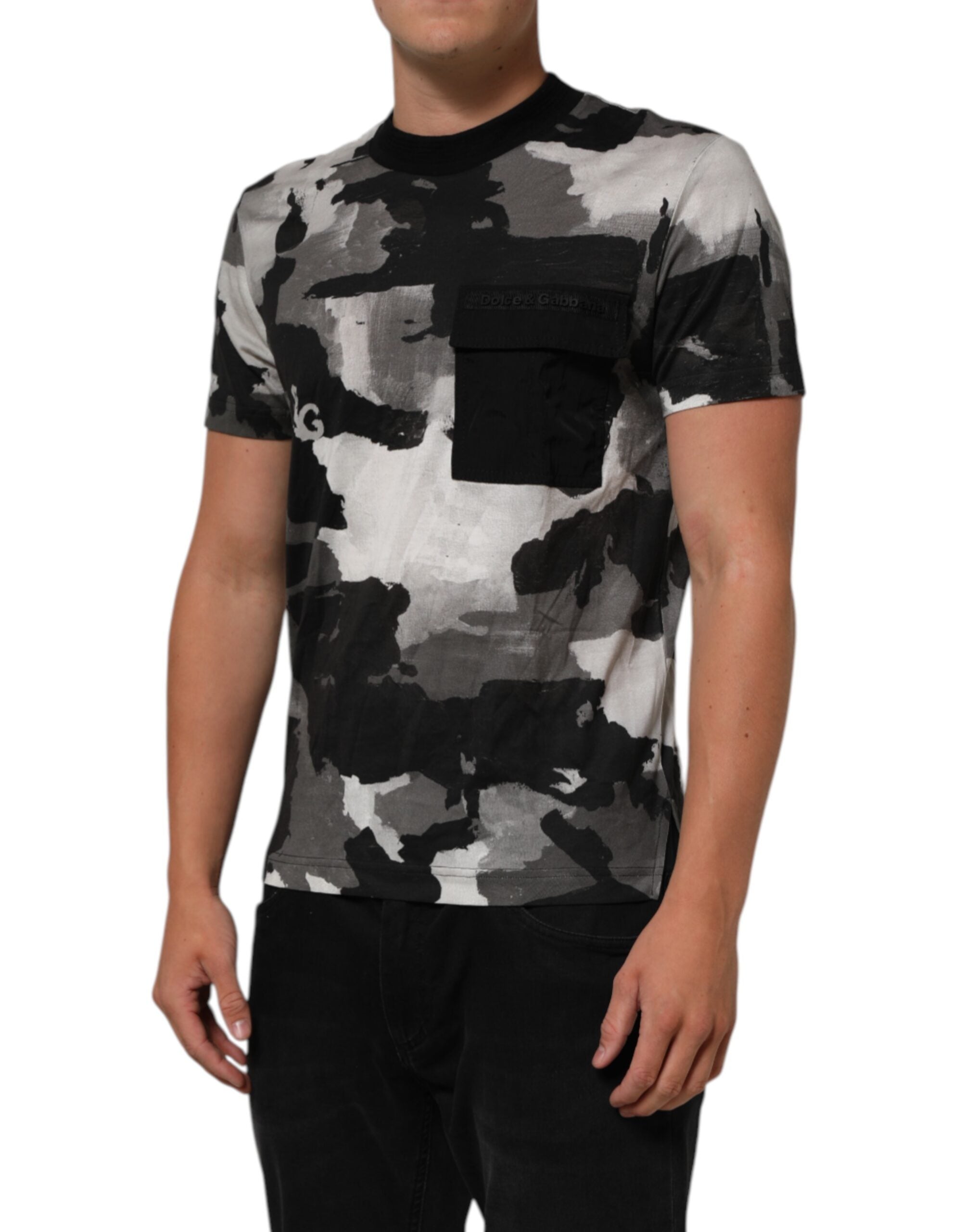 Dolce & Gabbana Multicolor Camouflage Men's Short Sleeve T-Shirt-3