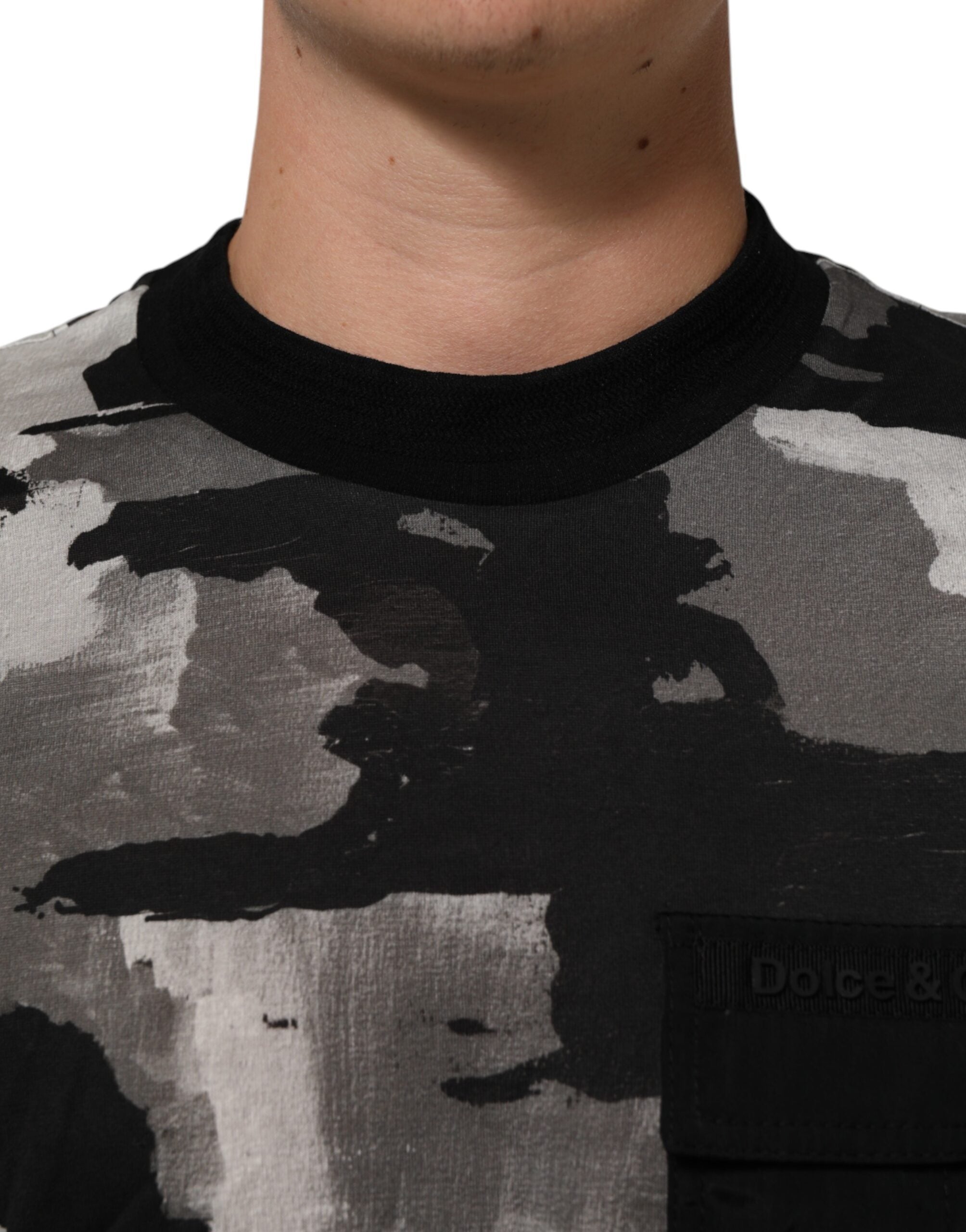 Dolce & Gabbana Multicolor Camouflage Men's Short Sleeve T-Shirt-5