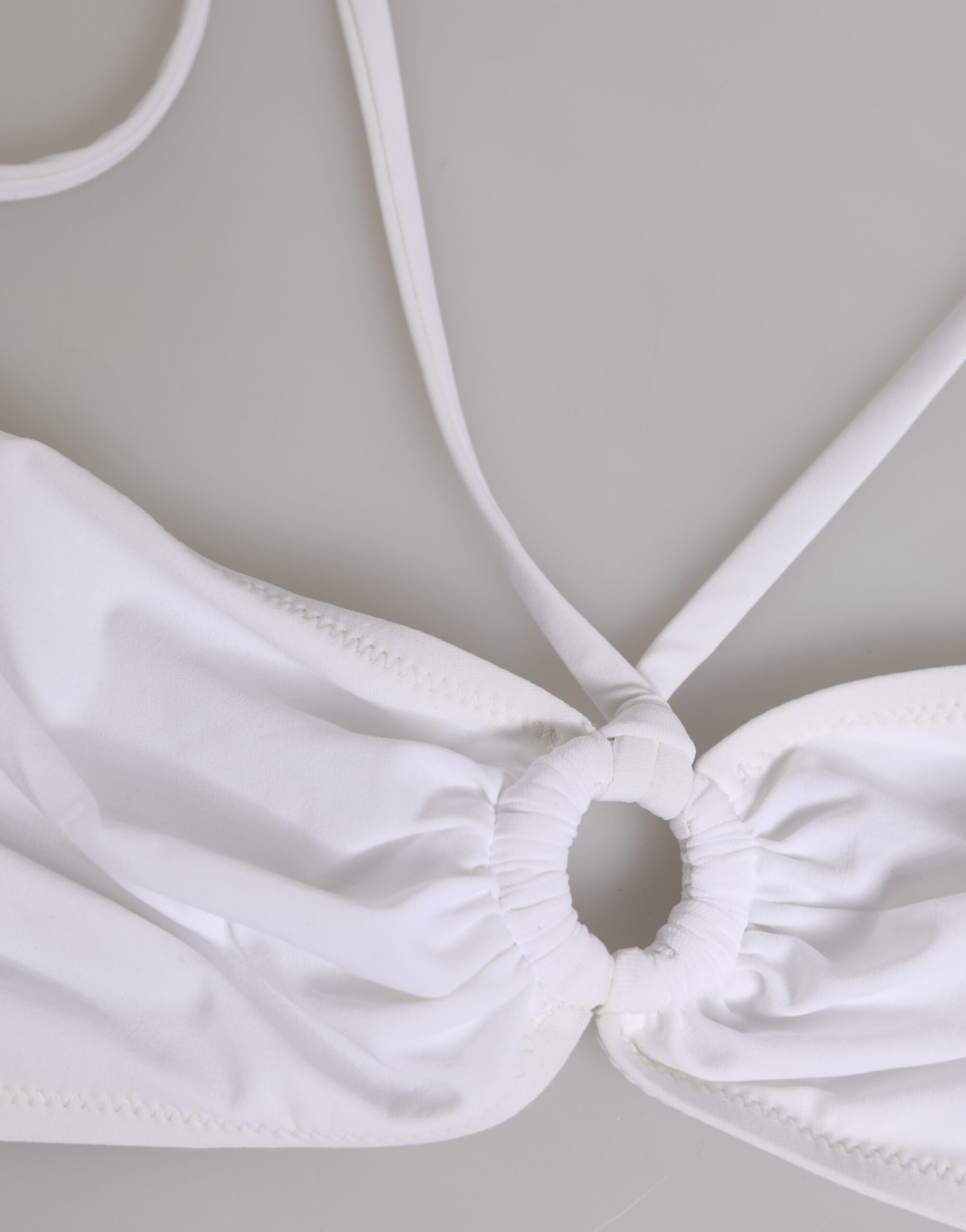 Dolce & Gabbana White Logo Swimsuit 2 Piece Top Bottom Swimwear-5
