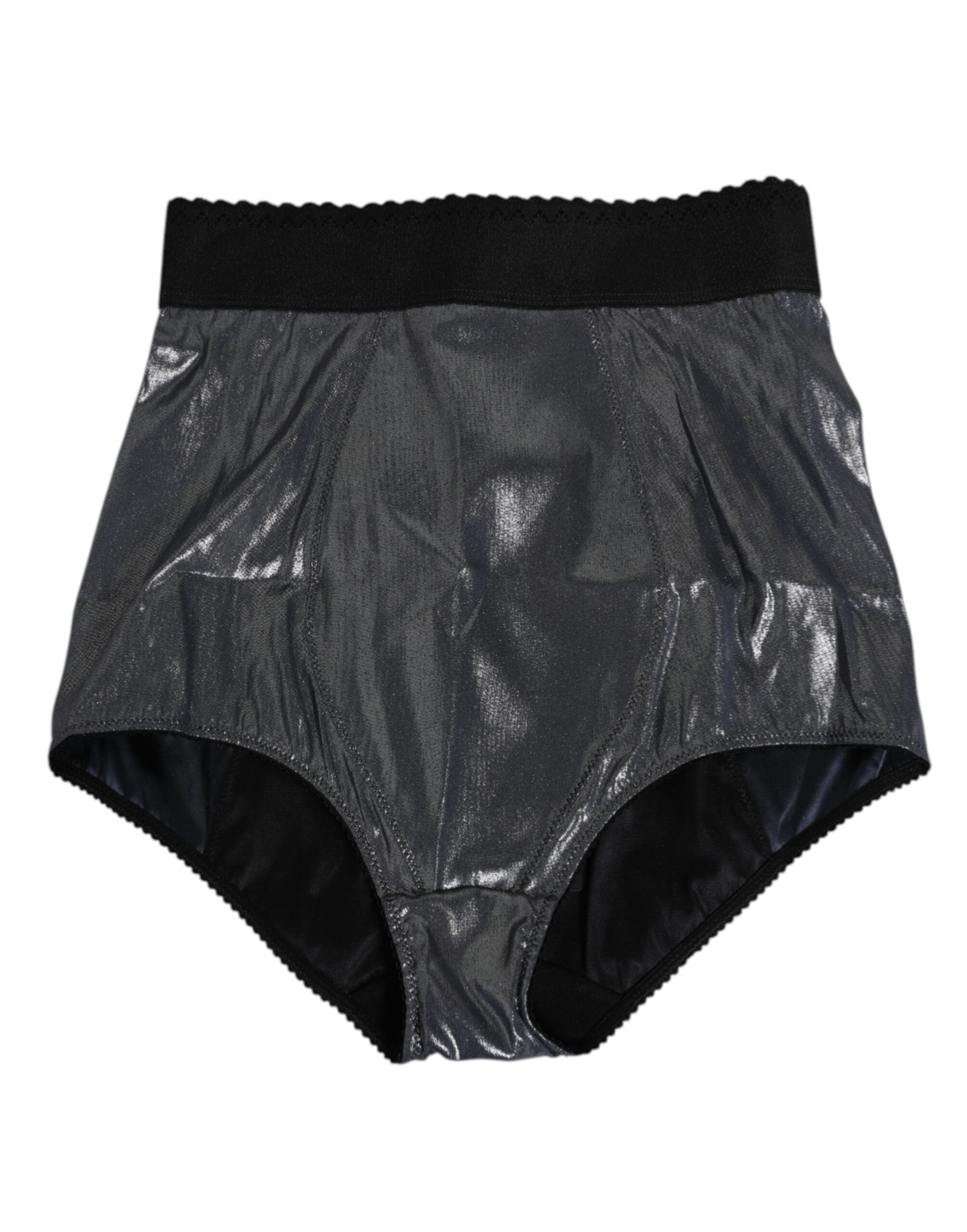 Dolce & Gabbana Grey Silk Stretch Panties Shapewear Underwear-1