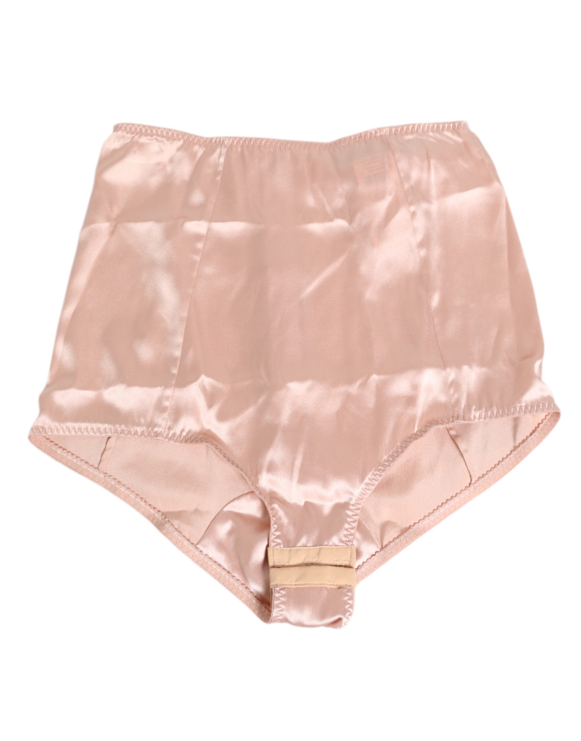Pantalones cortos de cintura alta de acetato rosa de Dolce & Gabbana-2