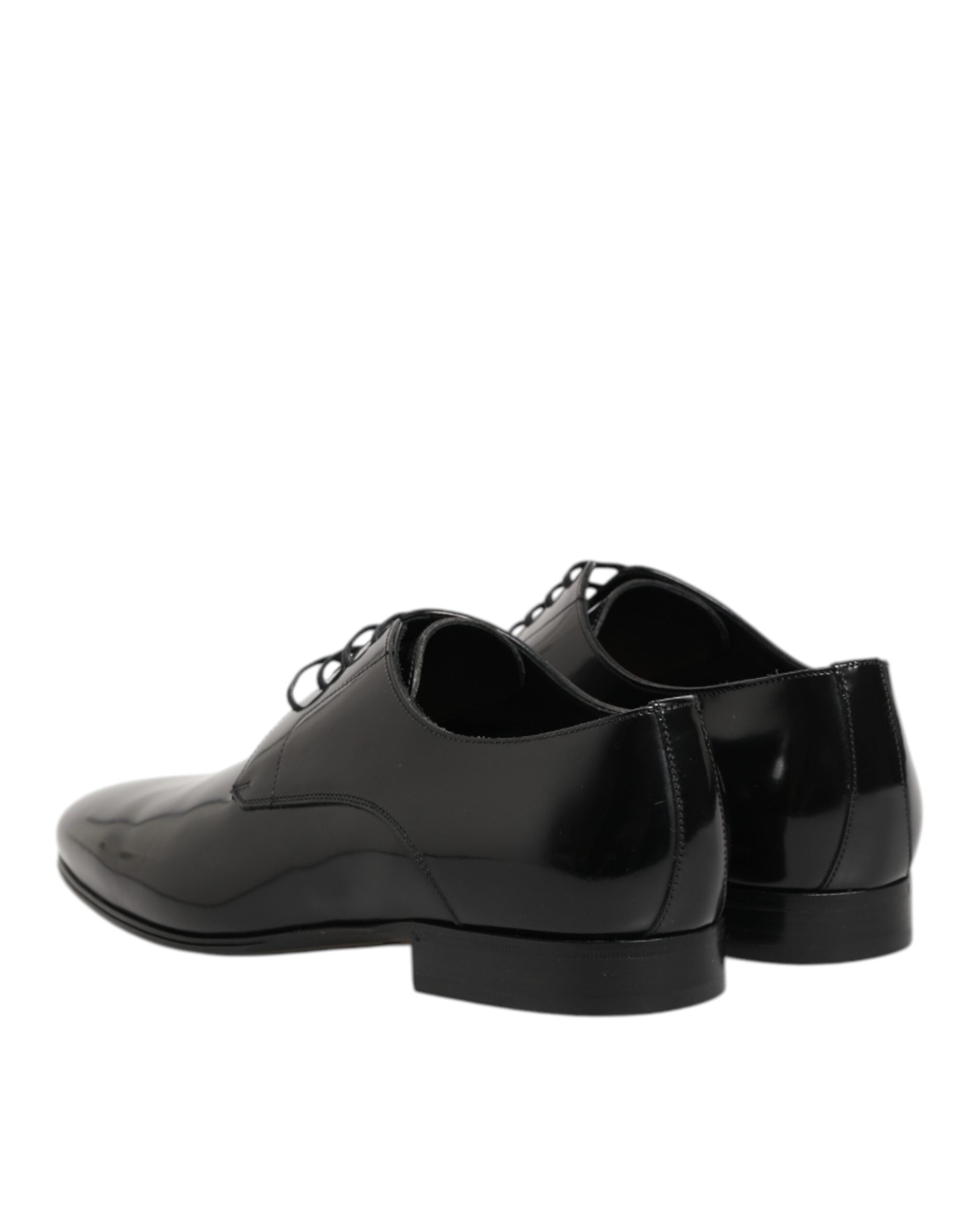 Dolce & Gabbana Schwarzes Kalbsleder Derby Herren Anzugschuhe-6