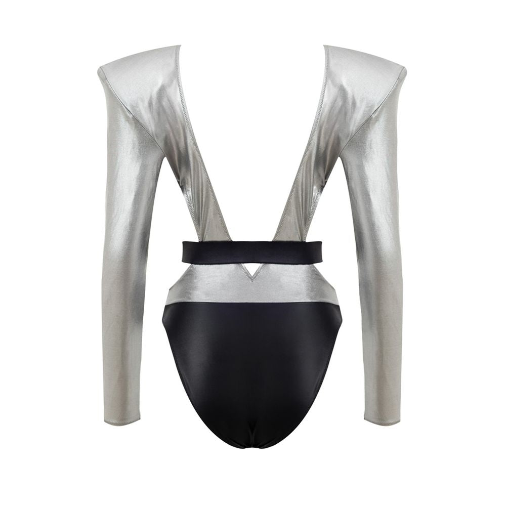 Dolce & Gabbana grey one-piece viscose swimsuit-2