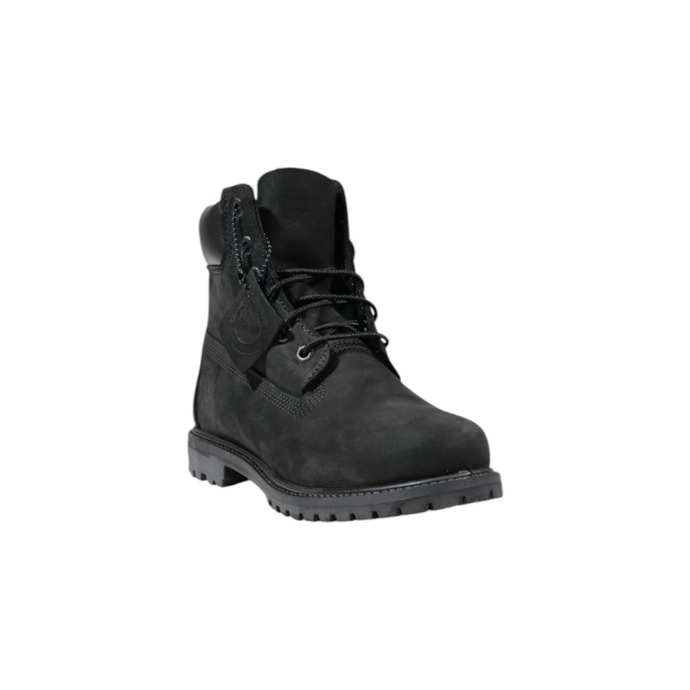 Timberland Wasserdichte Schnürstiefel aus schwarzem Leder-2