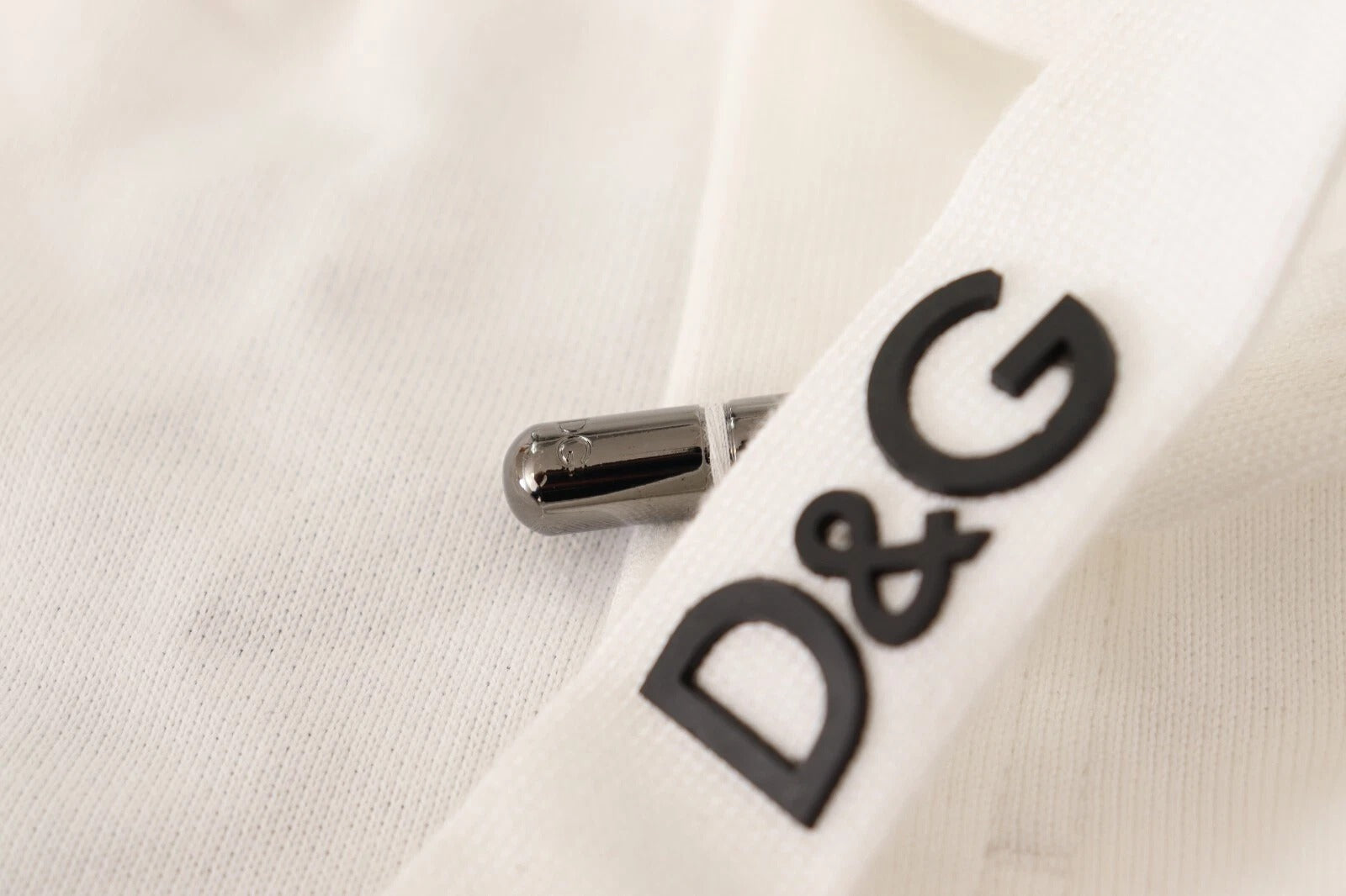Dolce & Gabbana White Cotton Logo Patch Sweatpants Jogging Pants-6