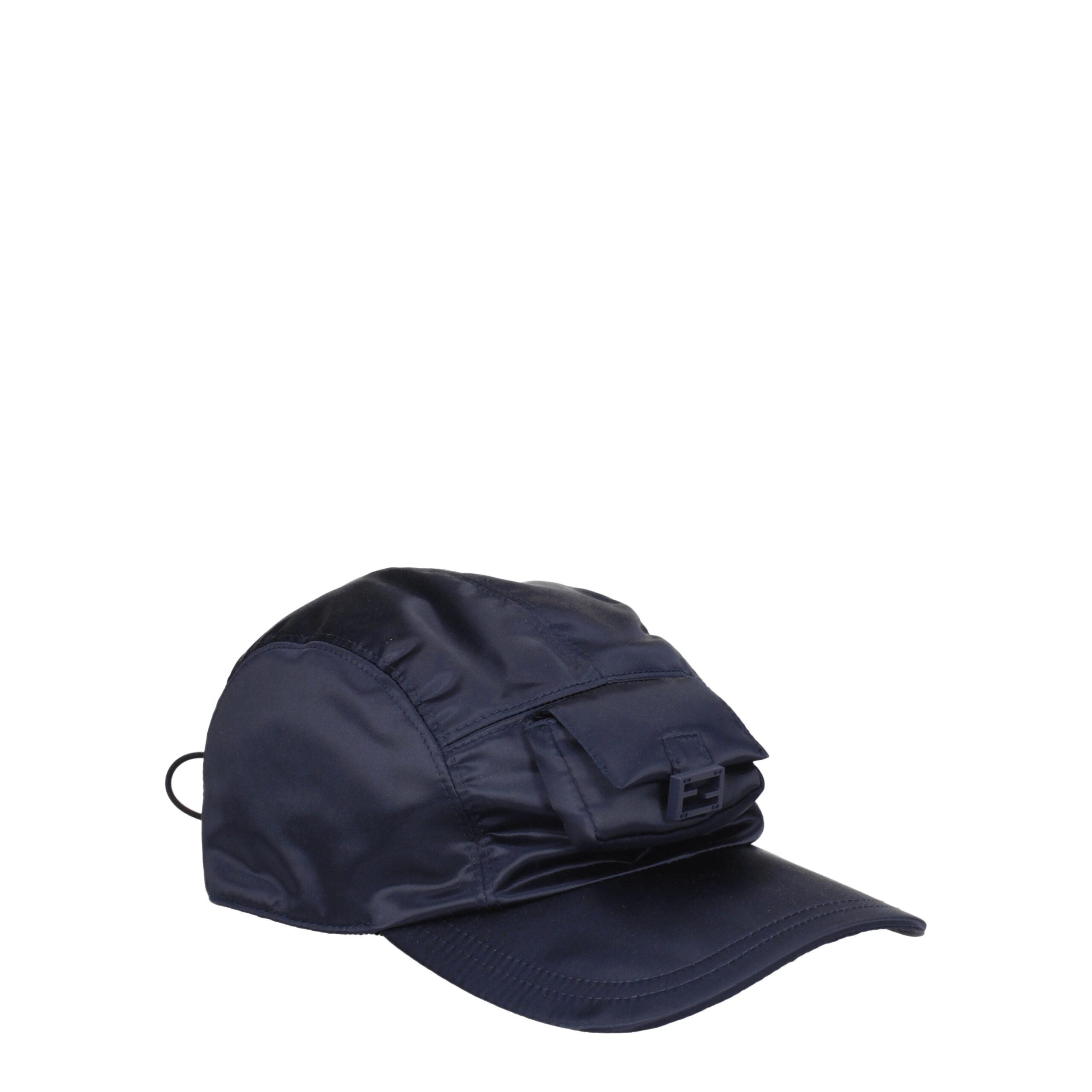 Fendi Blue Polyamide Cap (Baseball Cap)-1