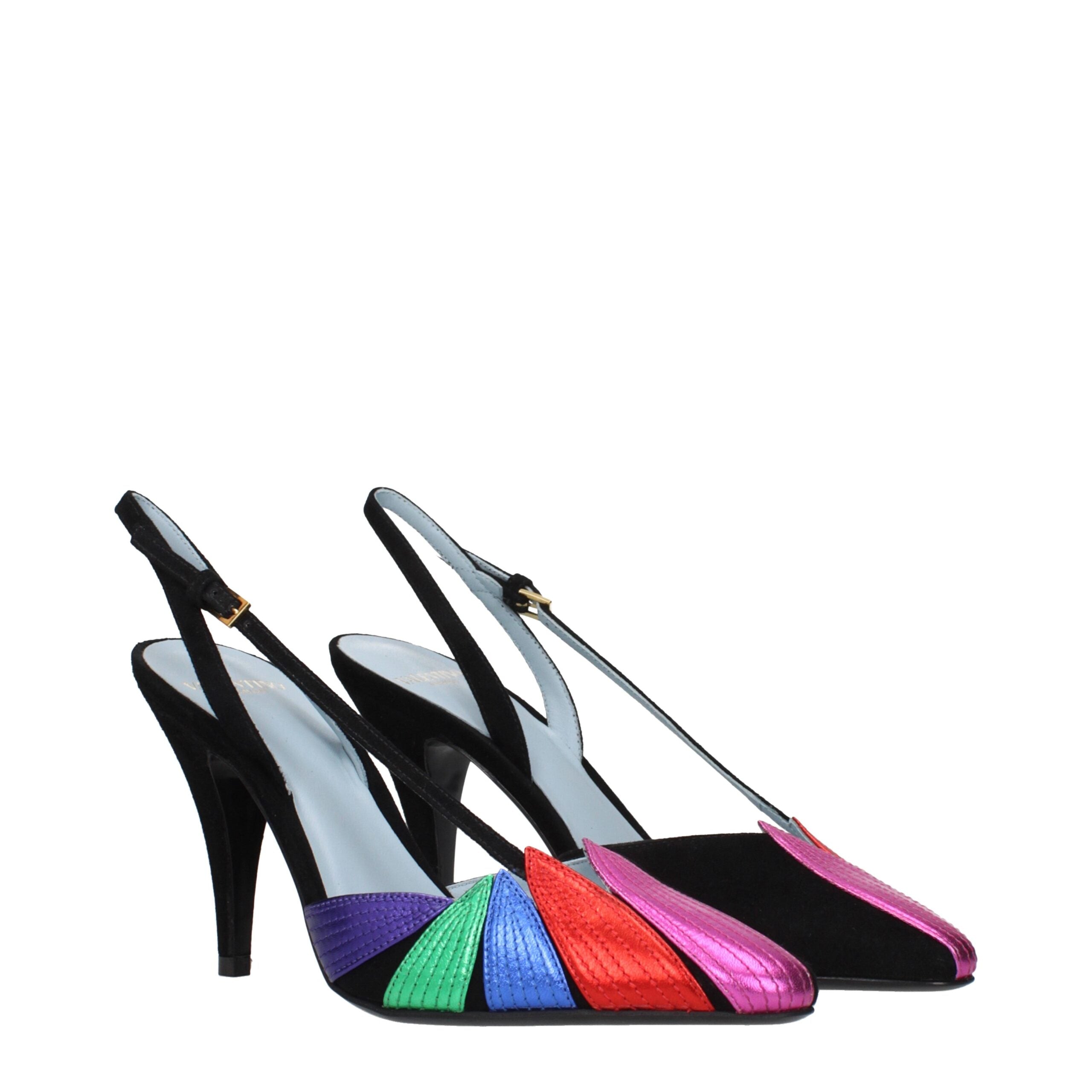 Valentino Garavani Schwarze Leder Pumps mit hohem Absatz-2