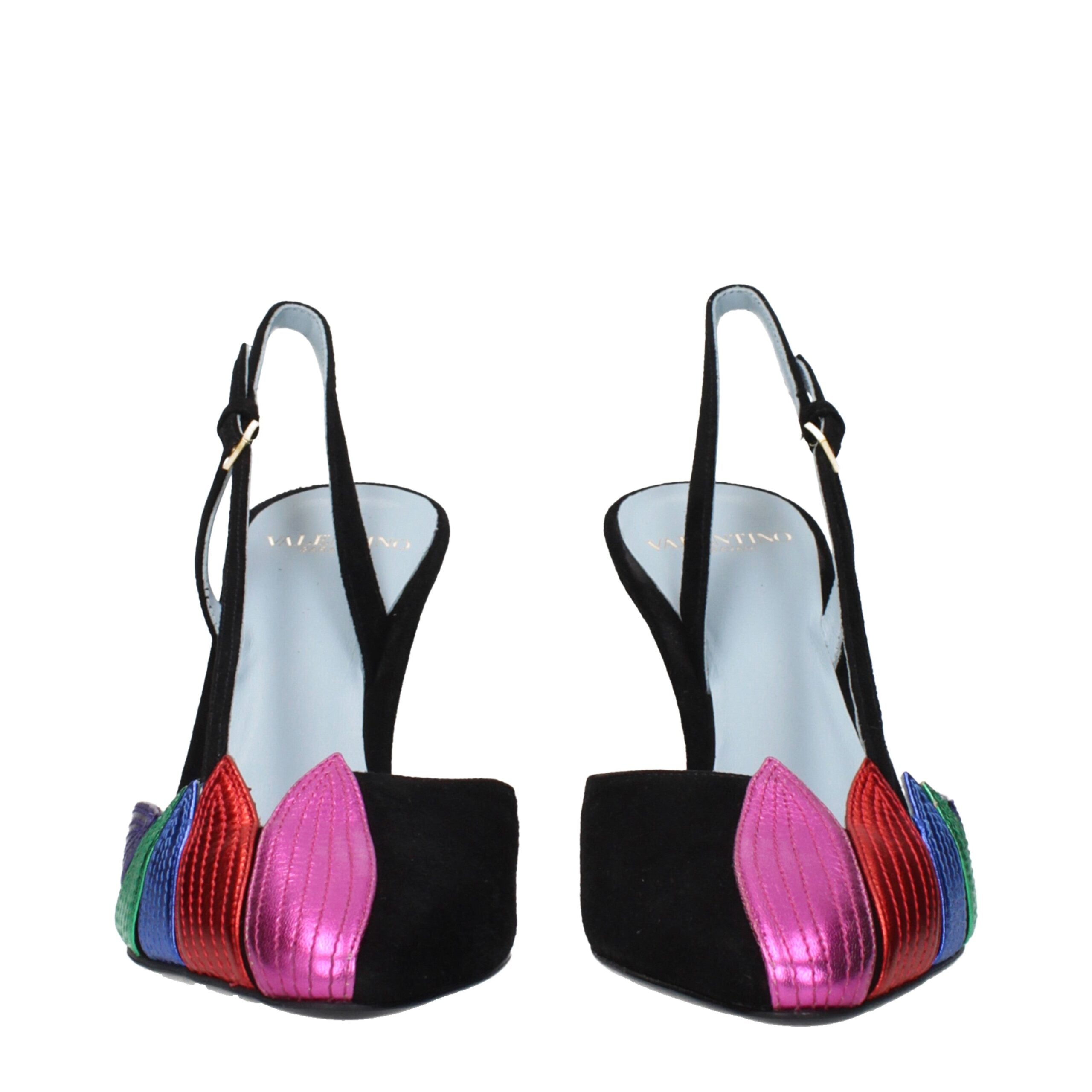 Valentino Garavani Schwarze Leder Pumps mit hohem Absatz-3