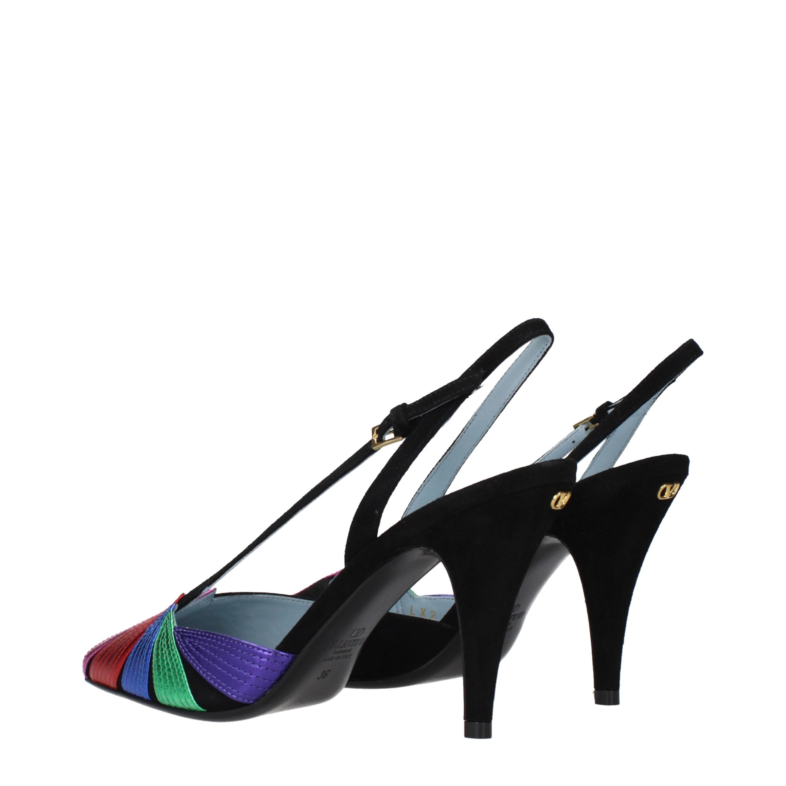 Valentino Garavani Schwarze Leder Pumps mit hohem Absatz-4