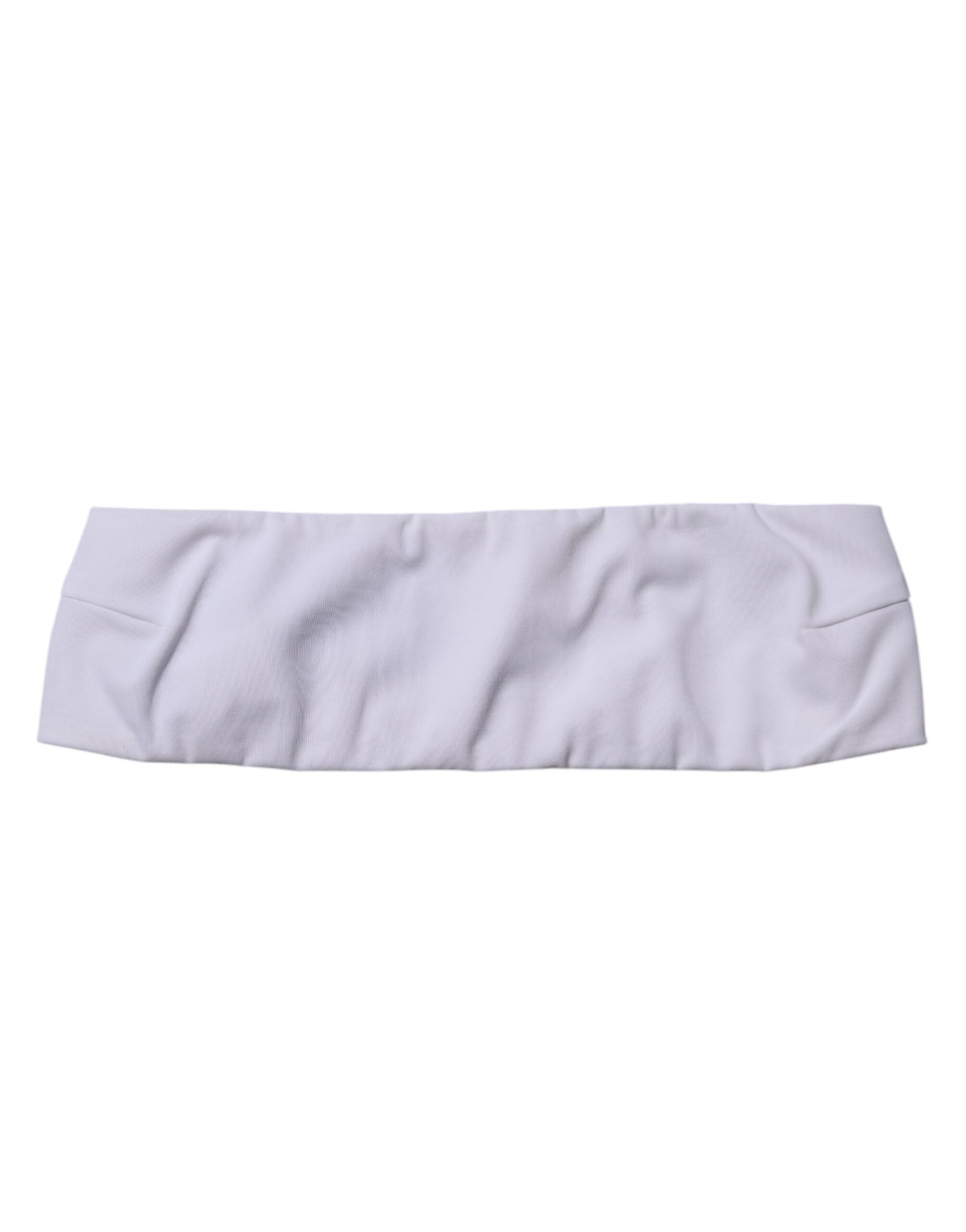 Dolce & Gabbana white strapless bandeau top in a nylon blend-6
