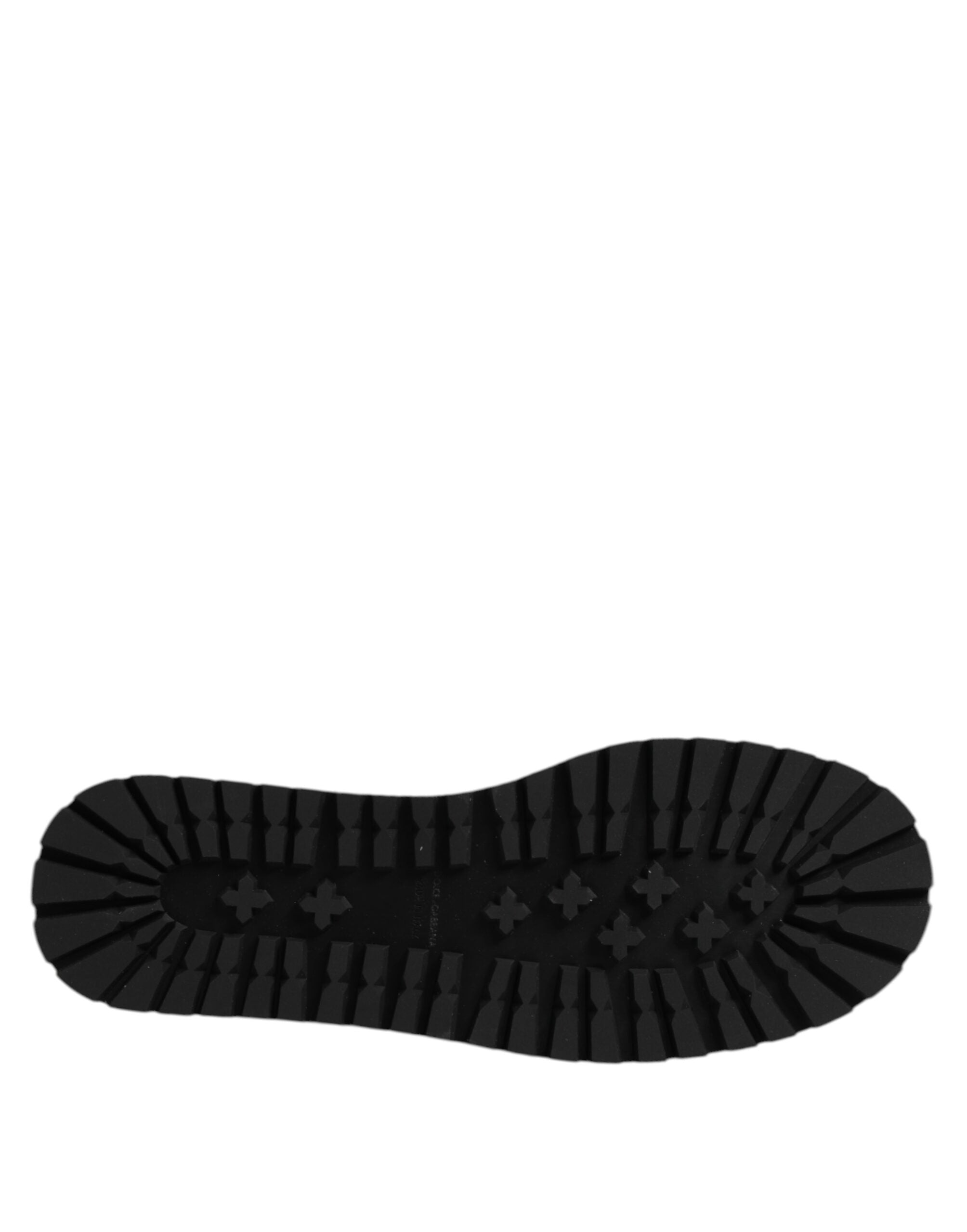Sandalias planas con diamantes de imitación plateados de Dolce & Gabbana-8