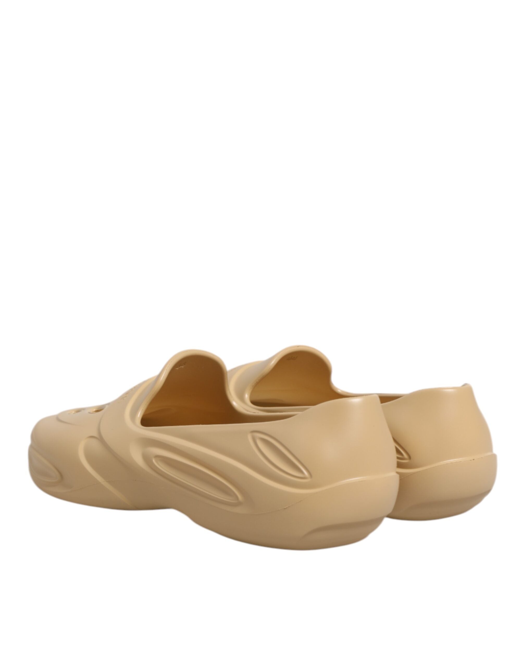 Dolce & Gabbana Beige Gummi Rutschen Low Top Turnschuhe Schuhe-6