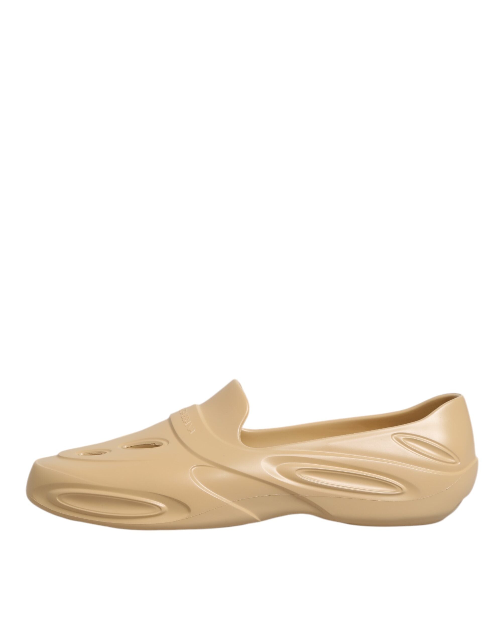 Dolce & Gabbana Beige Gummi Rutschen Low Top Turnschuhe Schuhe-7