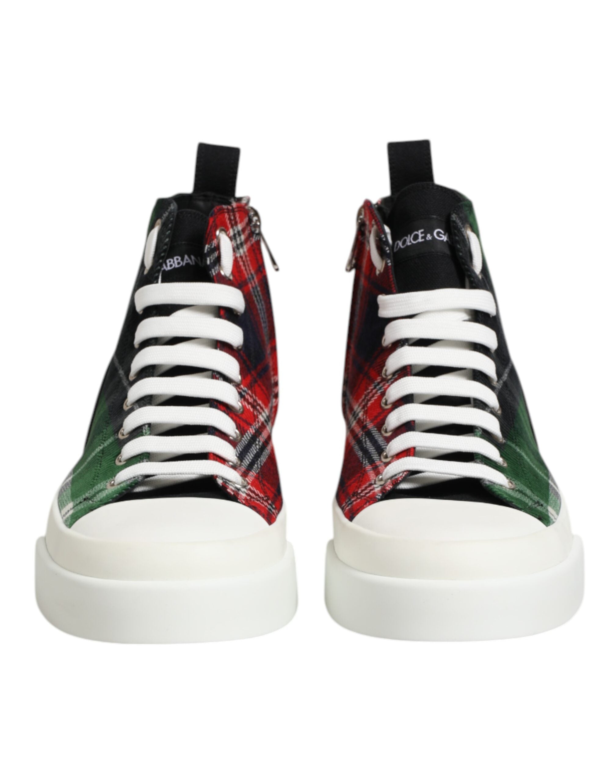 Dolce & Gabbana Multicolor Baumwolle High Top Männer Turnschuhe Schuhe-3