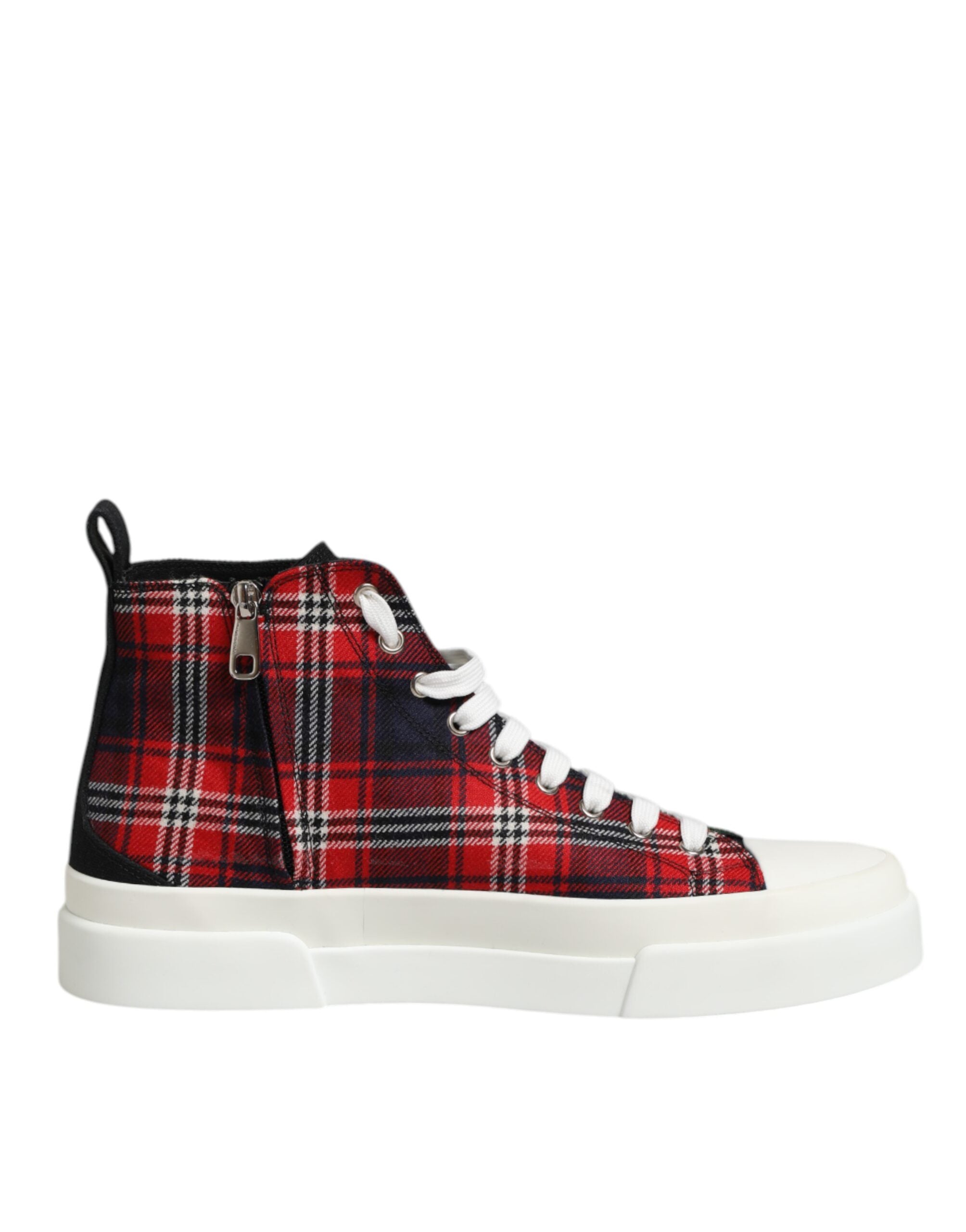 Dolce & Gabbana Multicolor Baumwolle High Top Männer Turnschuhe Schuhe-7