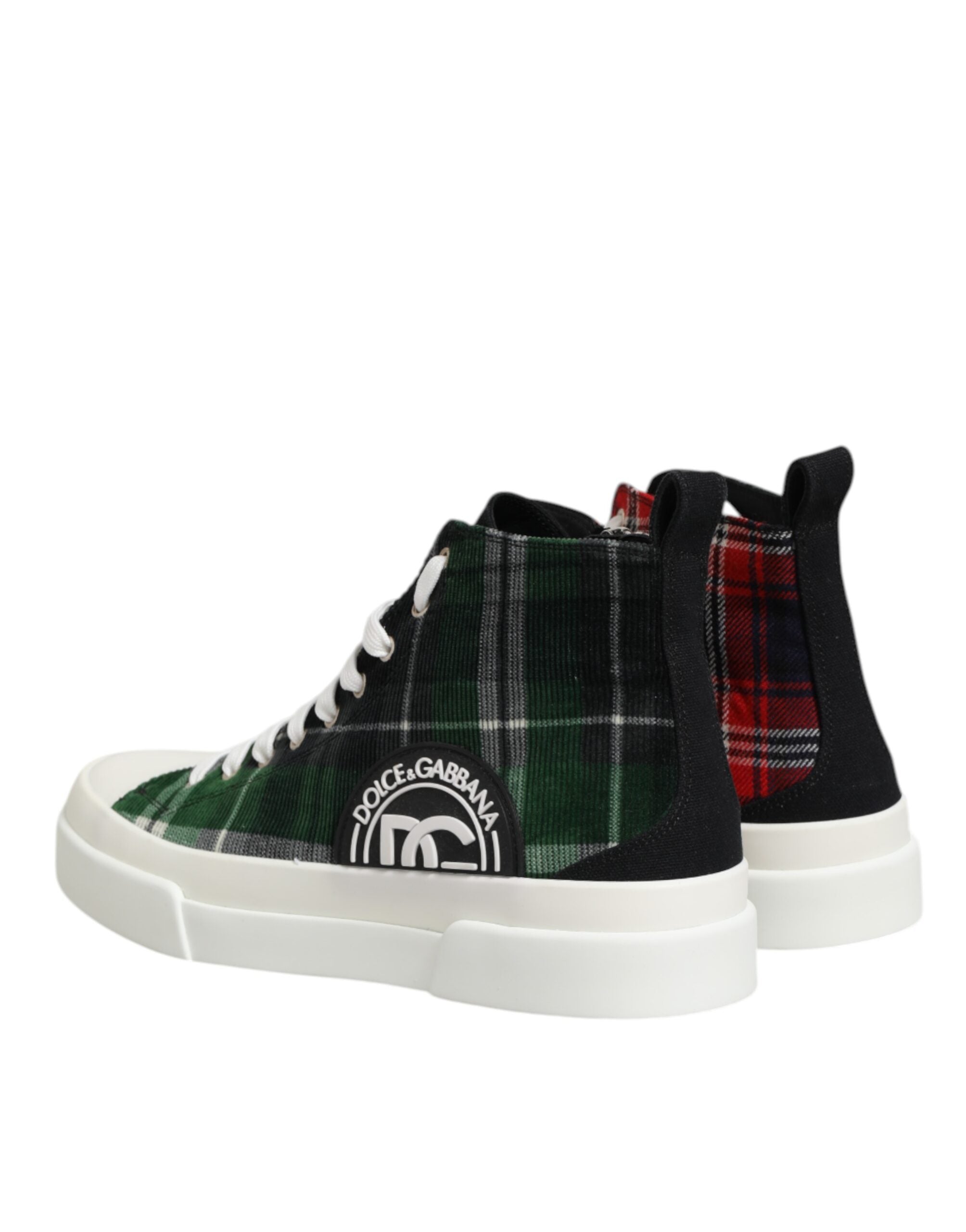 Dolce & Gabbana Multicolor DG Logo Men's High Top Sneakers Shoes-6