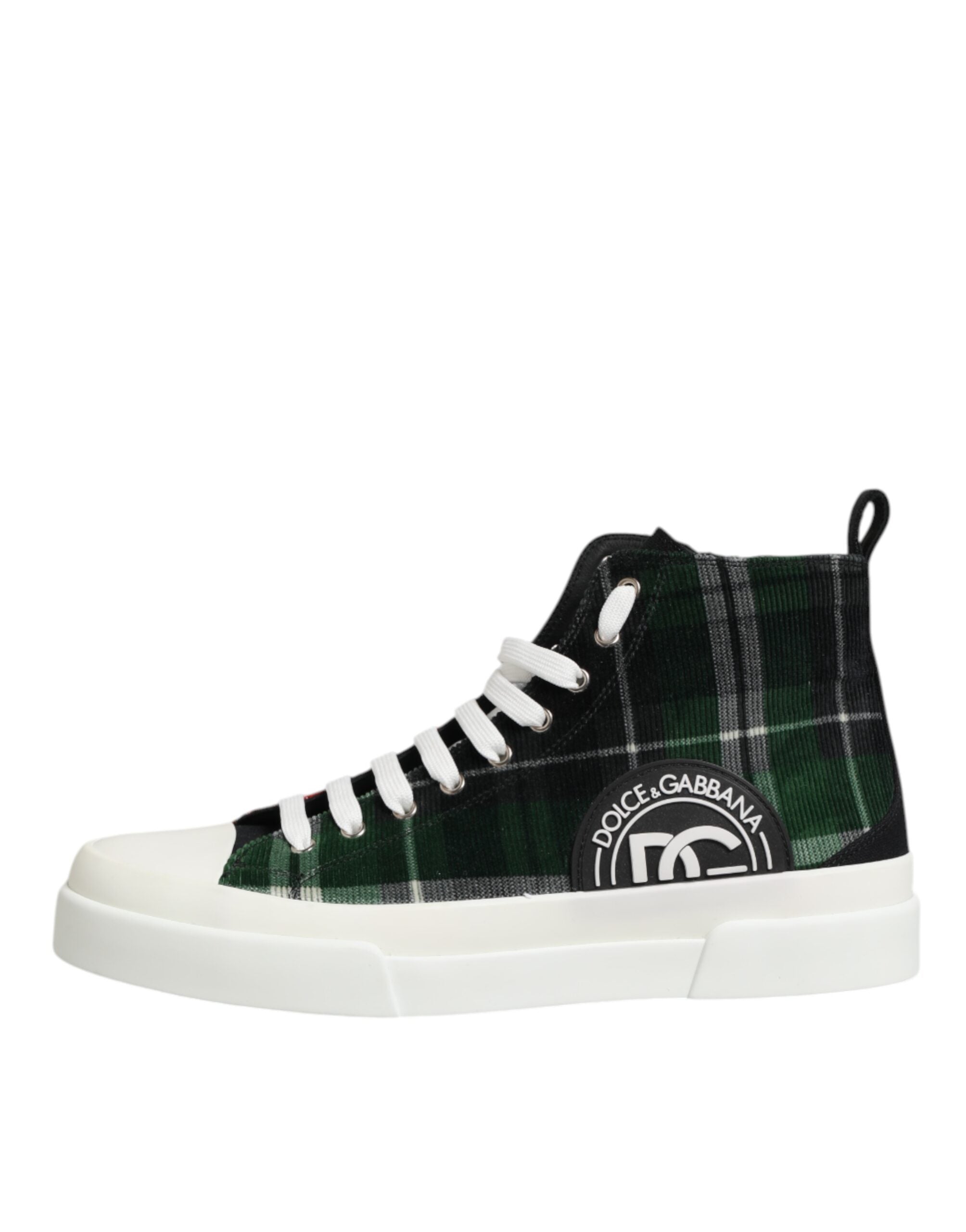 Dolce & Gabbana Multicolor DG Logo Men's High Top Sneakers Shoes-2