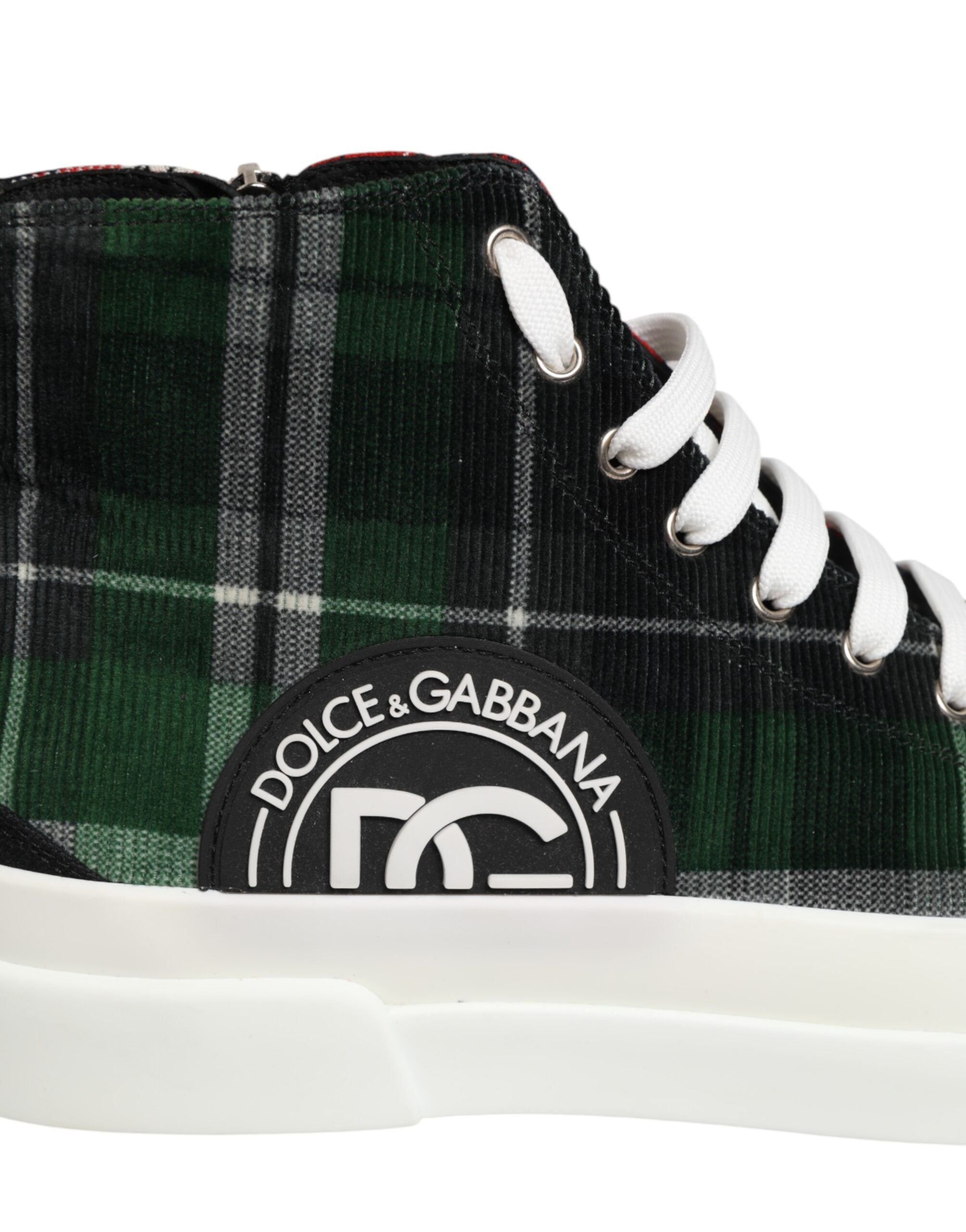 Dolce & Gabbana Multicolor DG Logo Men's High Top Sneakers Shoes-8