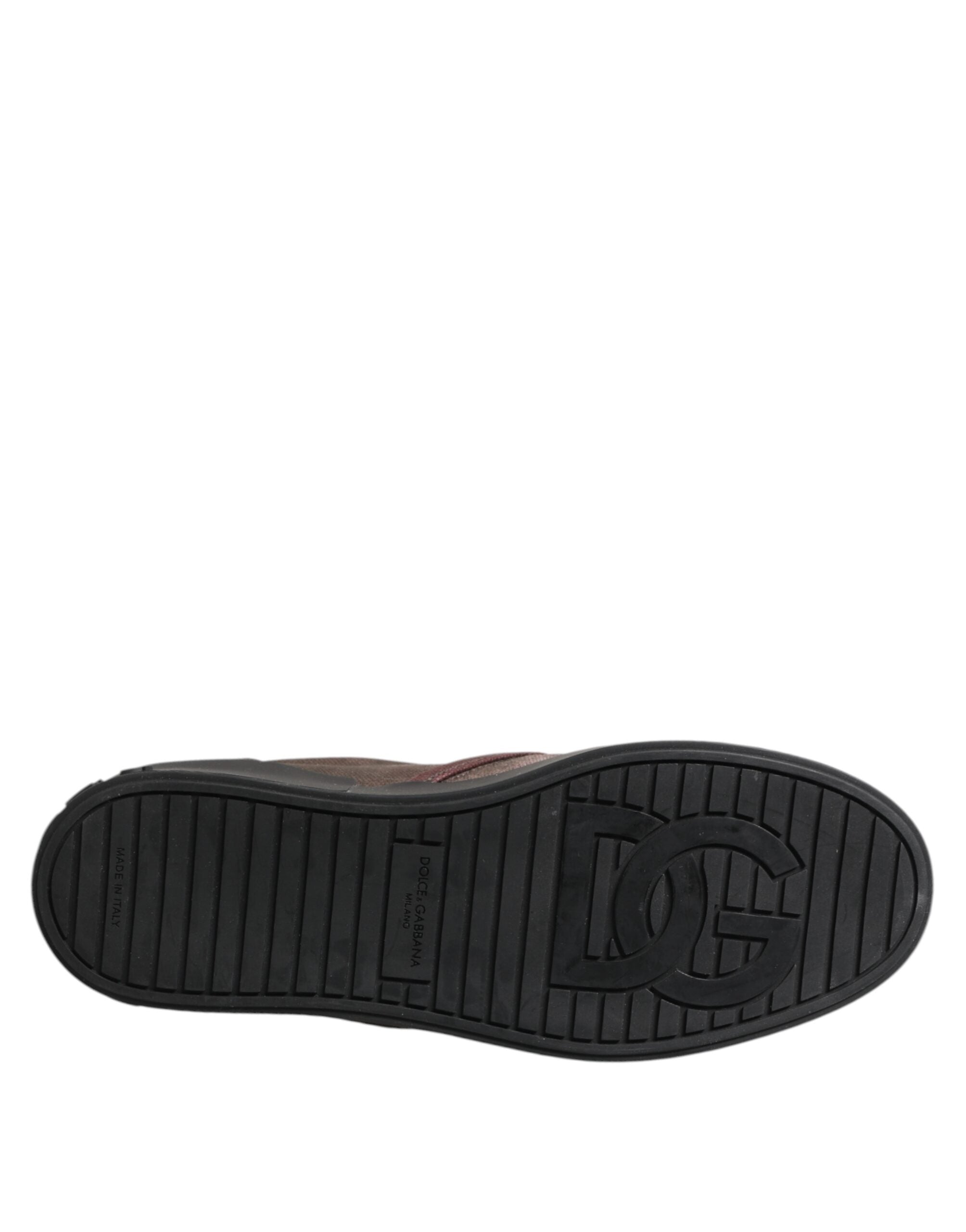 Dolce & Gabbana Multicolor Cotton Low Top Slip On Men's Sneakers Shoes-8