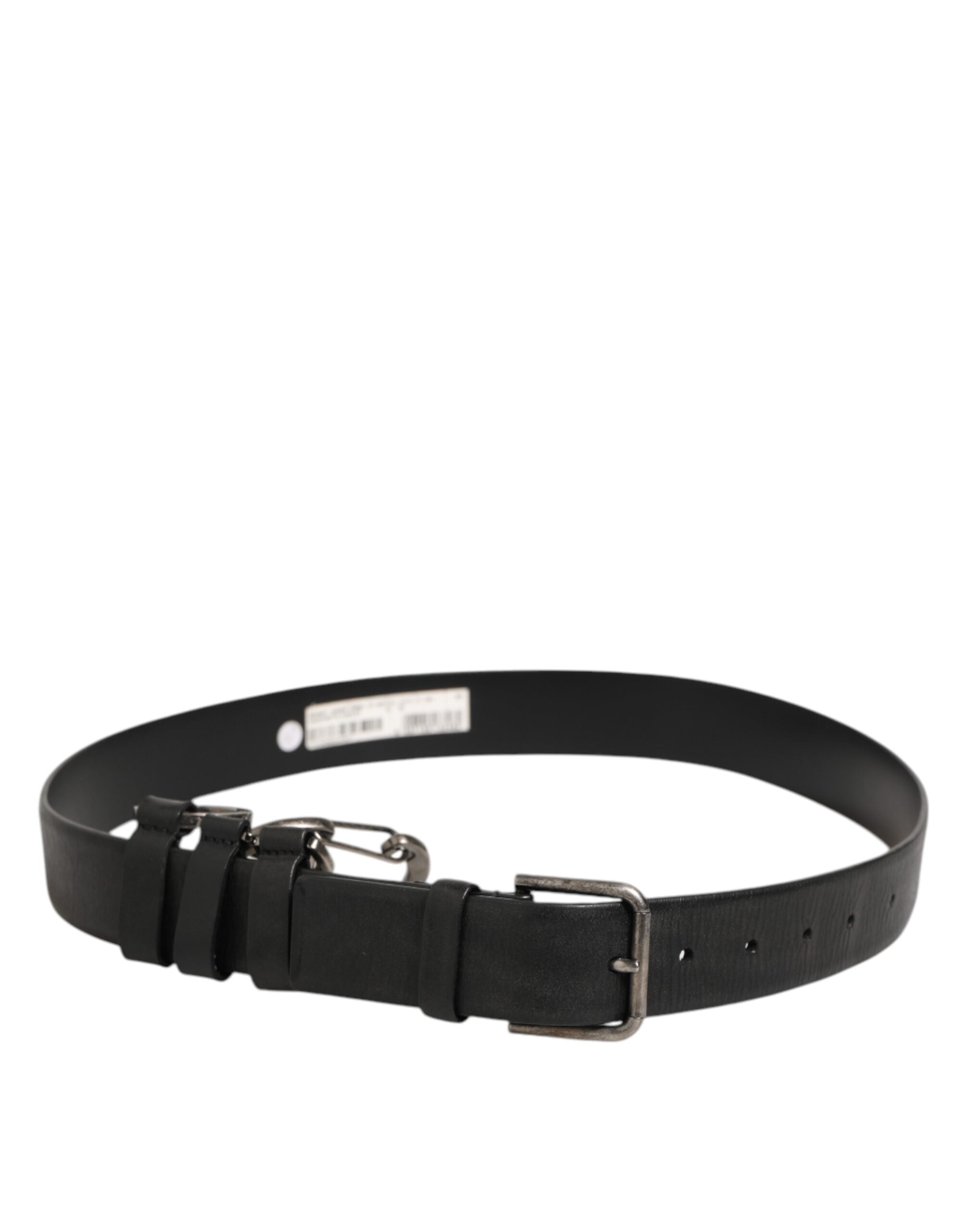 Dolce & Gabbana Schwarzer Schlüsselring Clip Befestigungen Schnalle Gürtel-5
