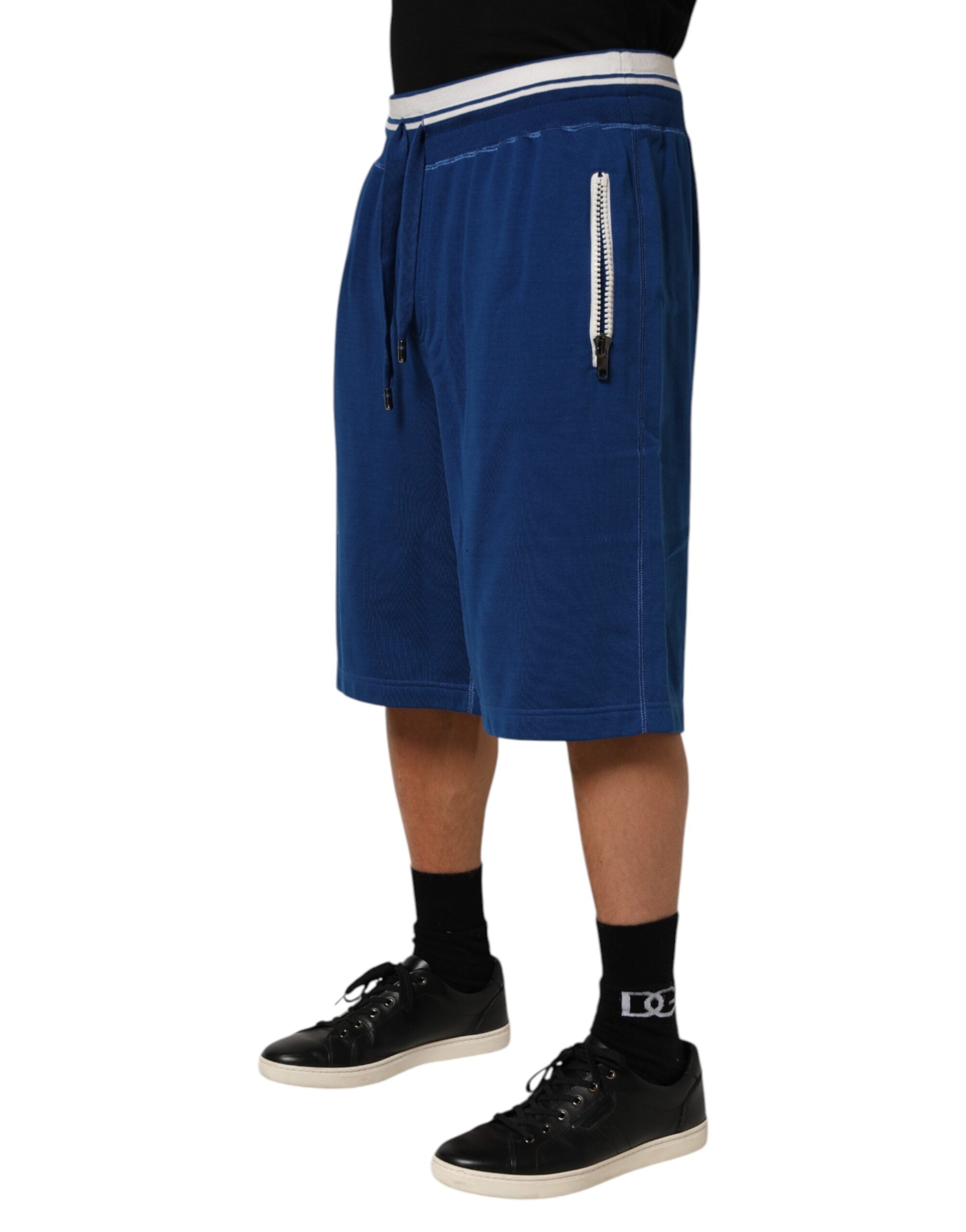 Bermudas de mezcla de algodón azul de Dolce & Gabbana-3
