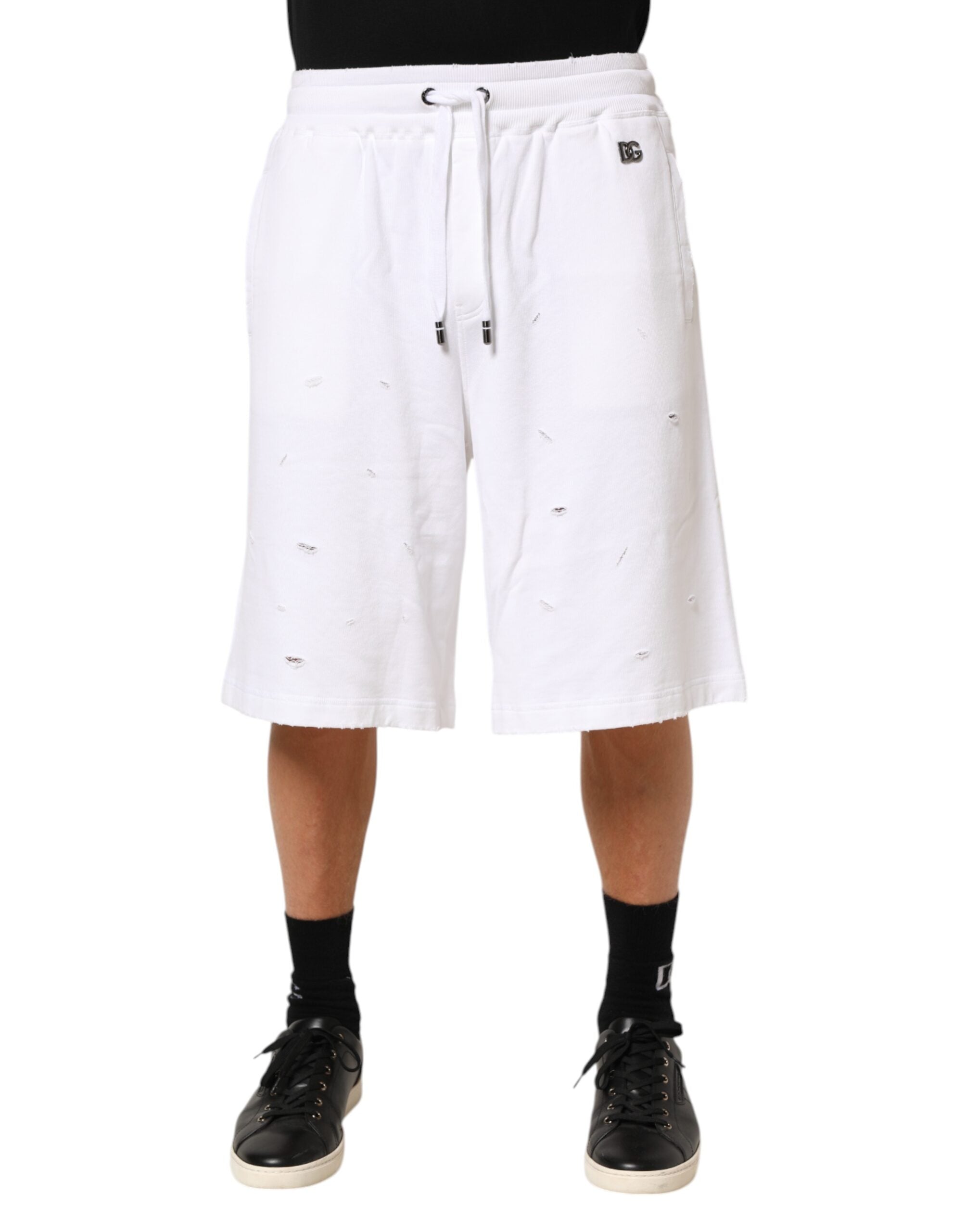 Bermudas deportivas de algodón blanco Dolce & Gabbana-2