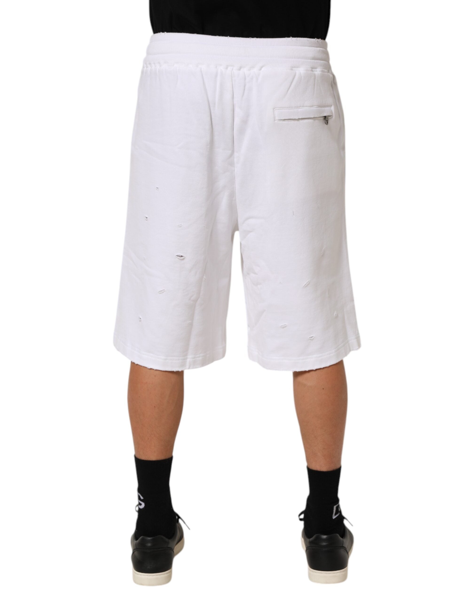 Bermudas deportivas de algodón blanco Dolce & Gabbana-4