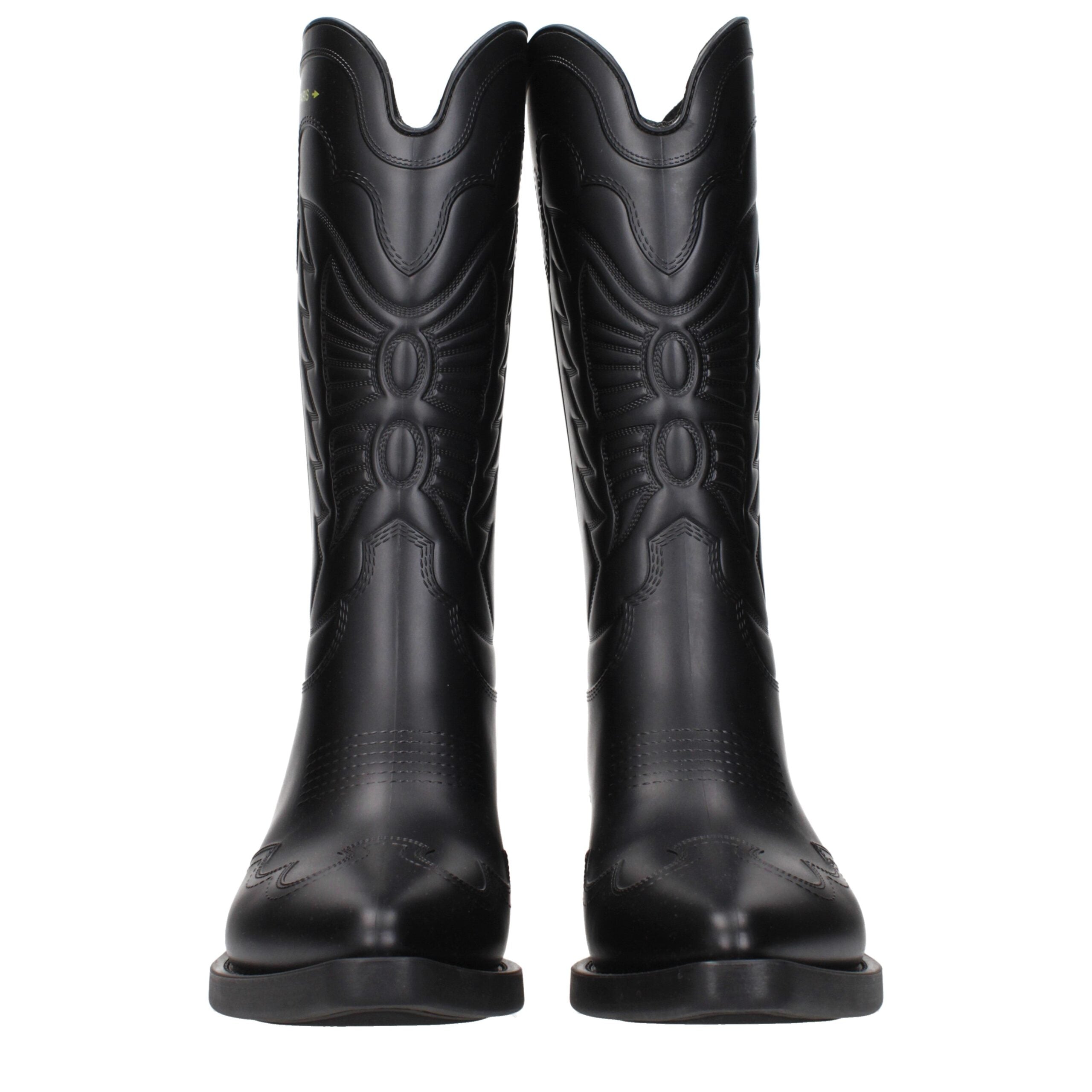 Christian Dior Schwarze Baumwollstiefel-3