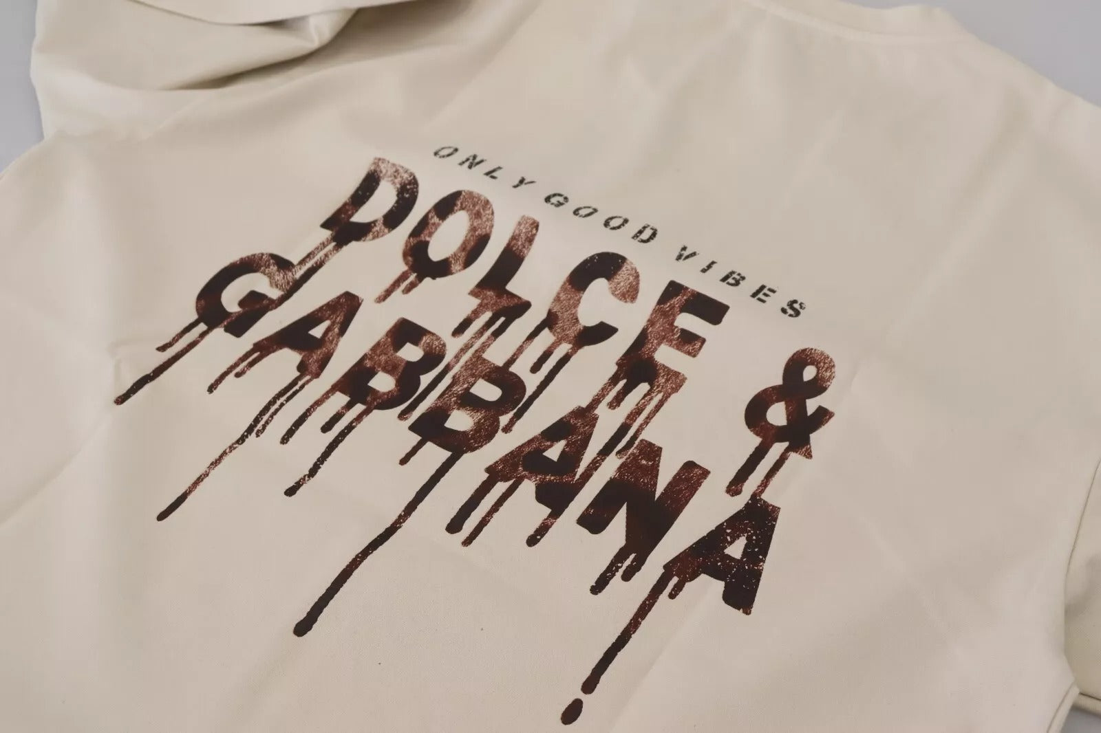Dolce & Gabbana Ivory Cotton Ivory Printed Crew Neck-6
