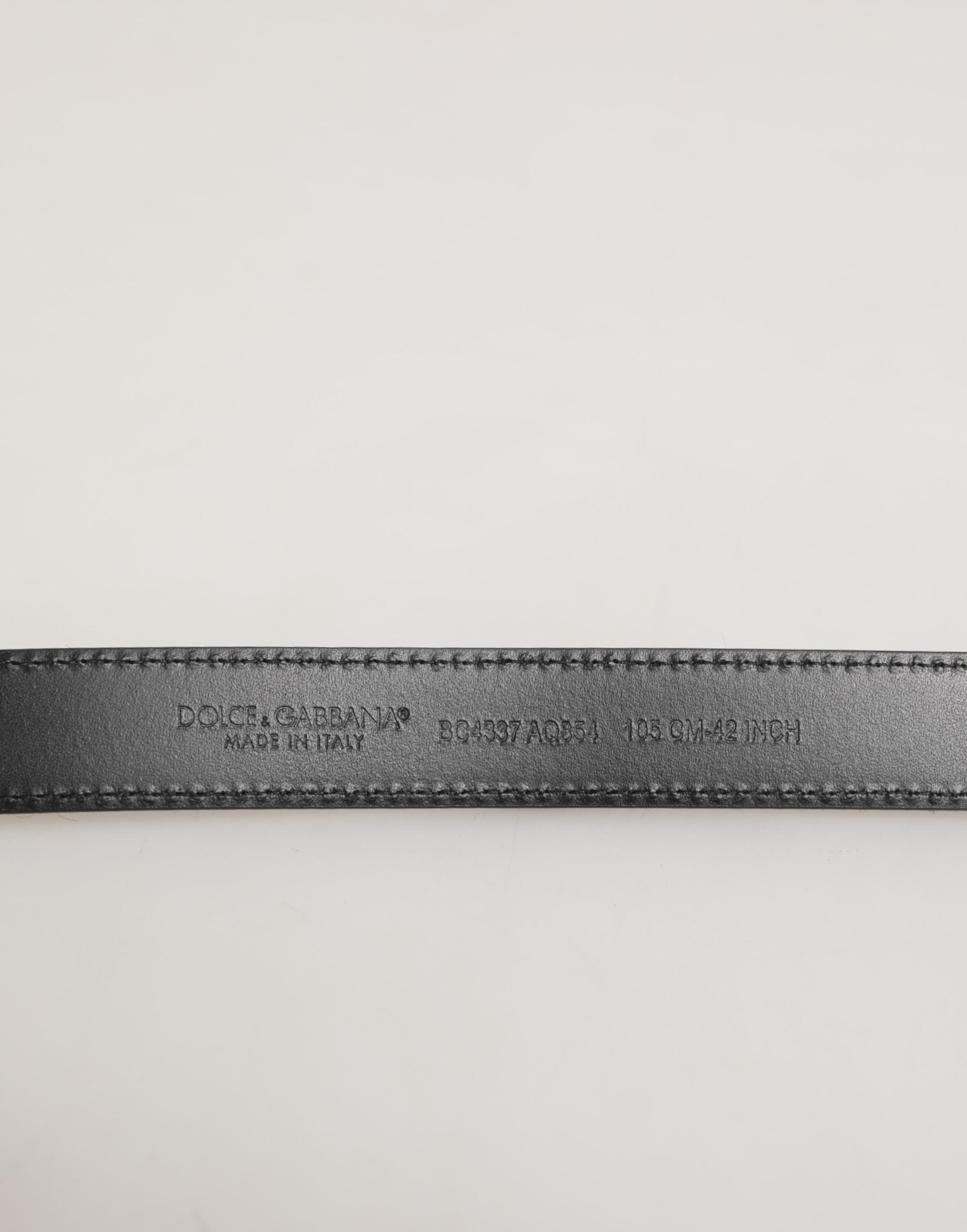 Dolce & Gabbana Rot Schwarz Pony Leder Metallschnalle Männer Gürtel-3