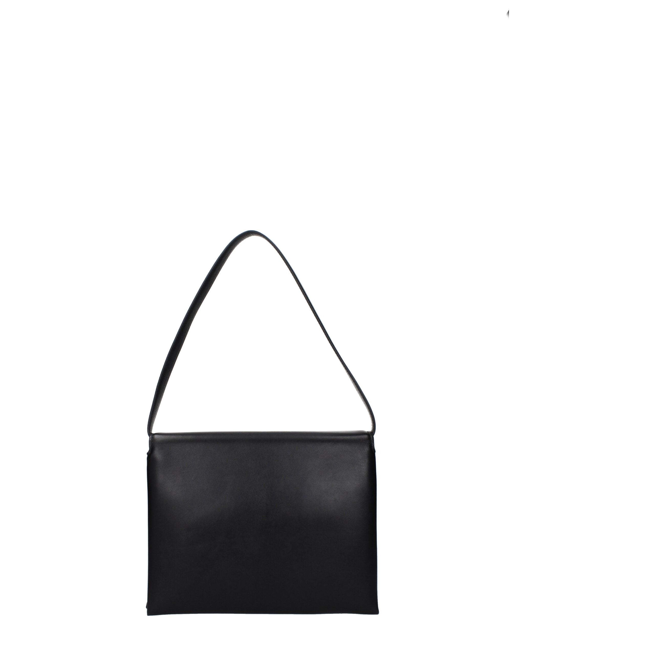 Jil Sander Schwarze Leder Umhängetasche-3